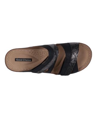 Women's Havana Double Band Wedge Sandals