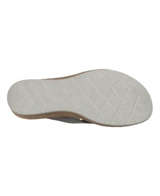 Women's Demi Cross Strap Hardware Slip-On Wedge Sandals