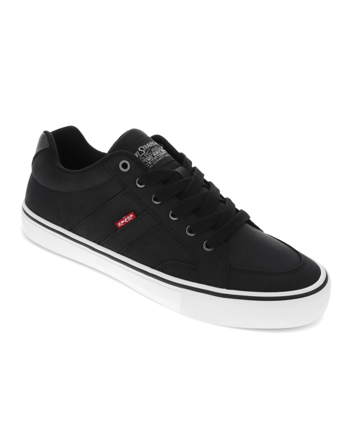 Shop Levi's Men's Avery Fashion Athletic Comfort Sneakers In Black,charcoal