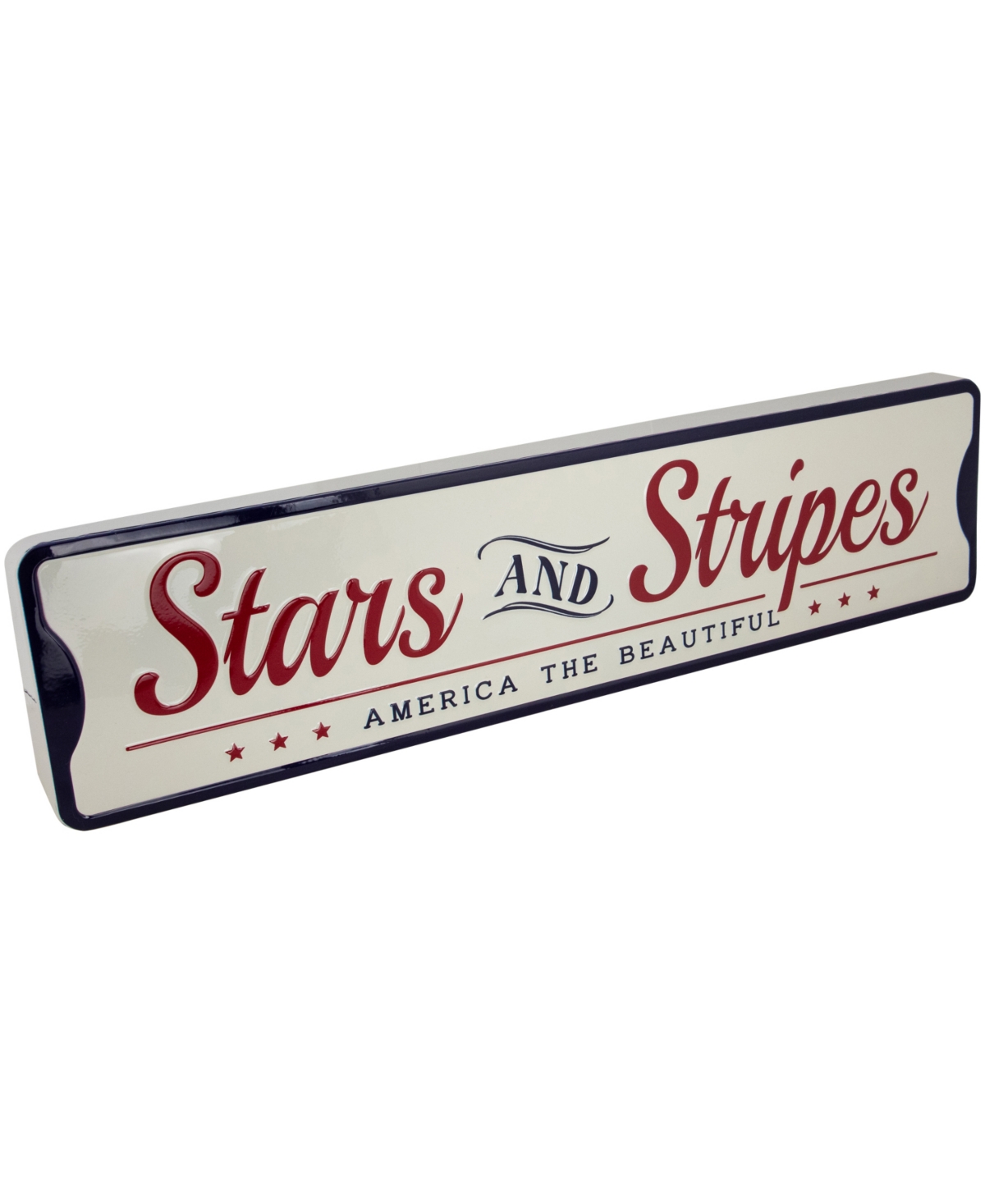 Northlight Stars and Stripes Americana Metal Wall Sign,