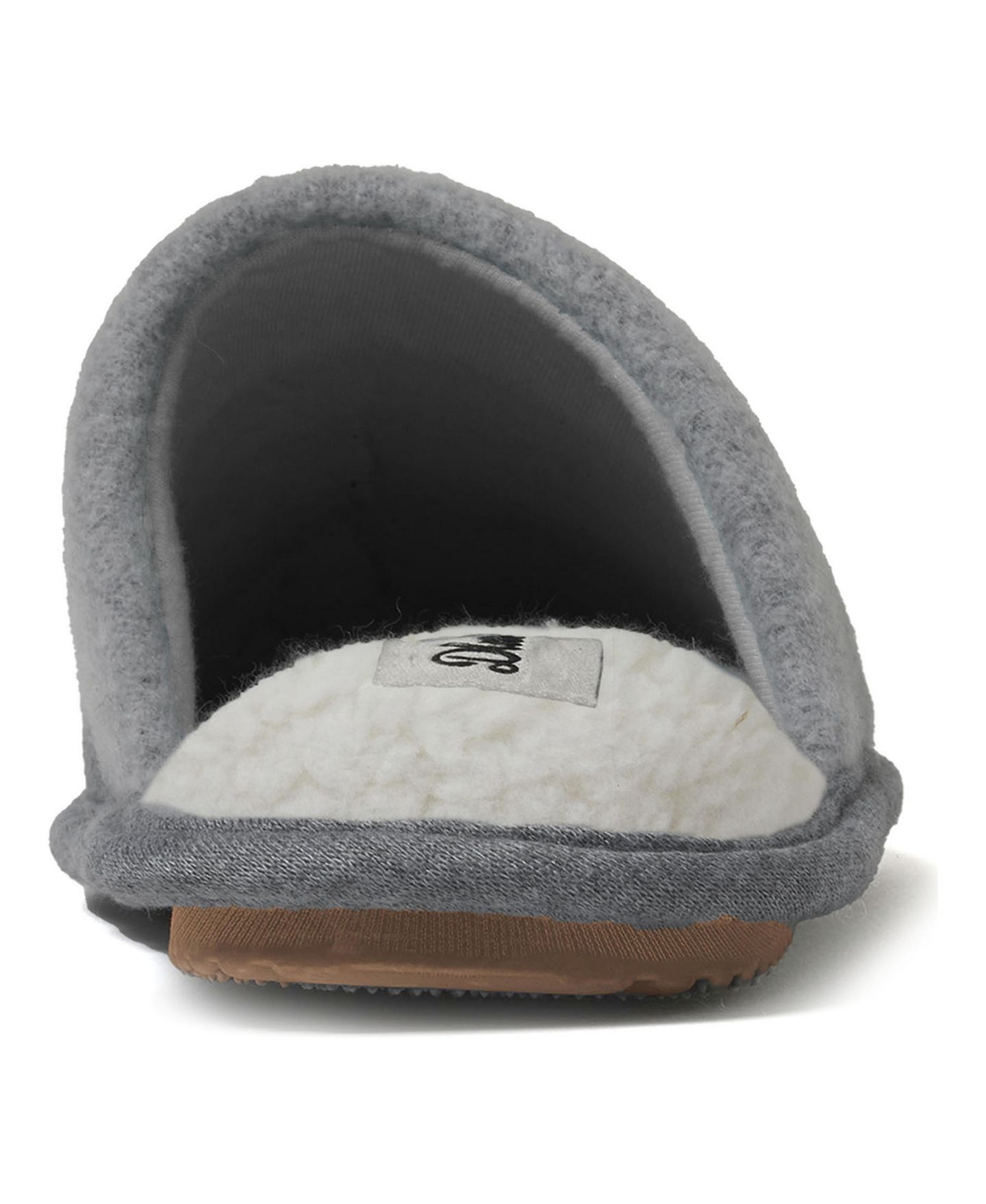 Мужские тапочки Dearfoams Carson Papa Bear Dad Scuff Slipper, цвет: Светлый меланжевый серый — фото 6