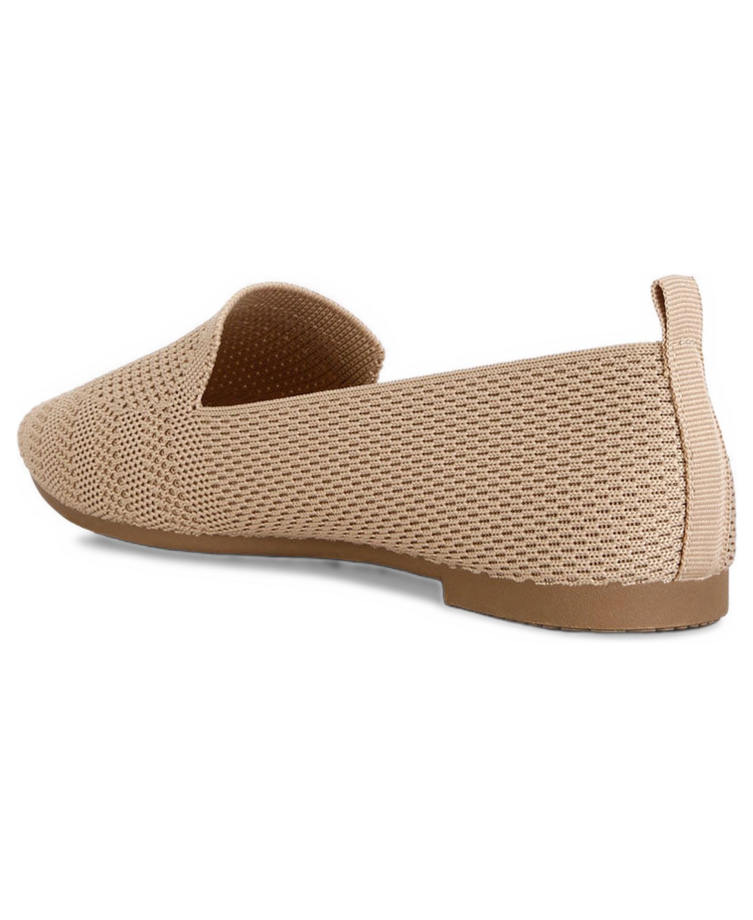 Womens Akili Knit Textile Solid Flats