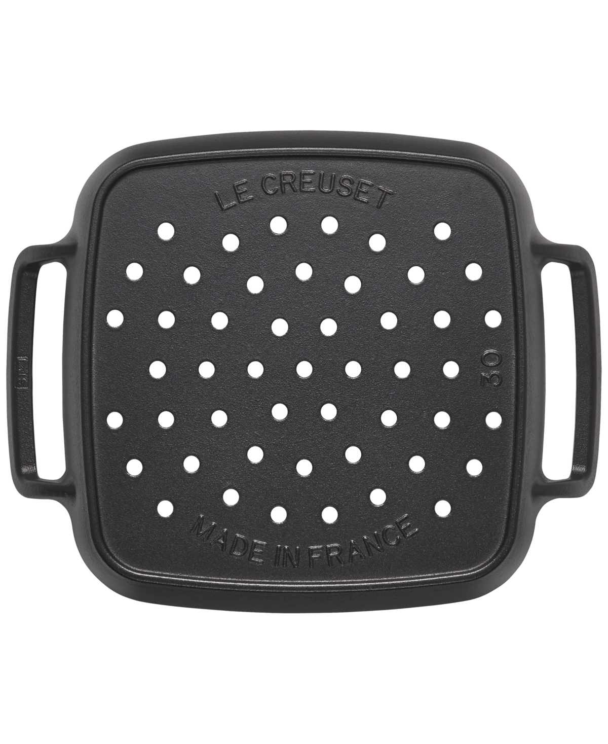 Le Creuset Alpine Outdoor Collection Enameled Cast Iron Square Grill Basket In Matte Blac