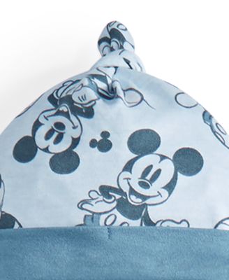 Baby Mickey Mouse Hooray Footed Coverall & Hat, 2 Piece Set