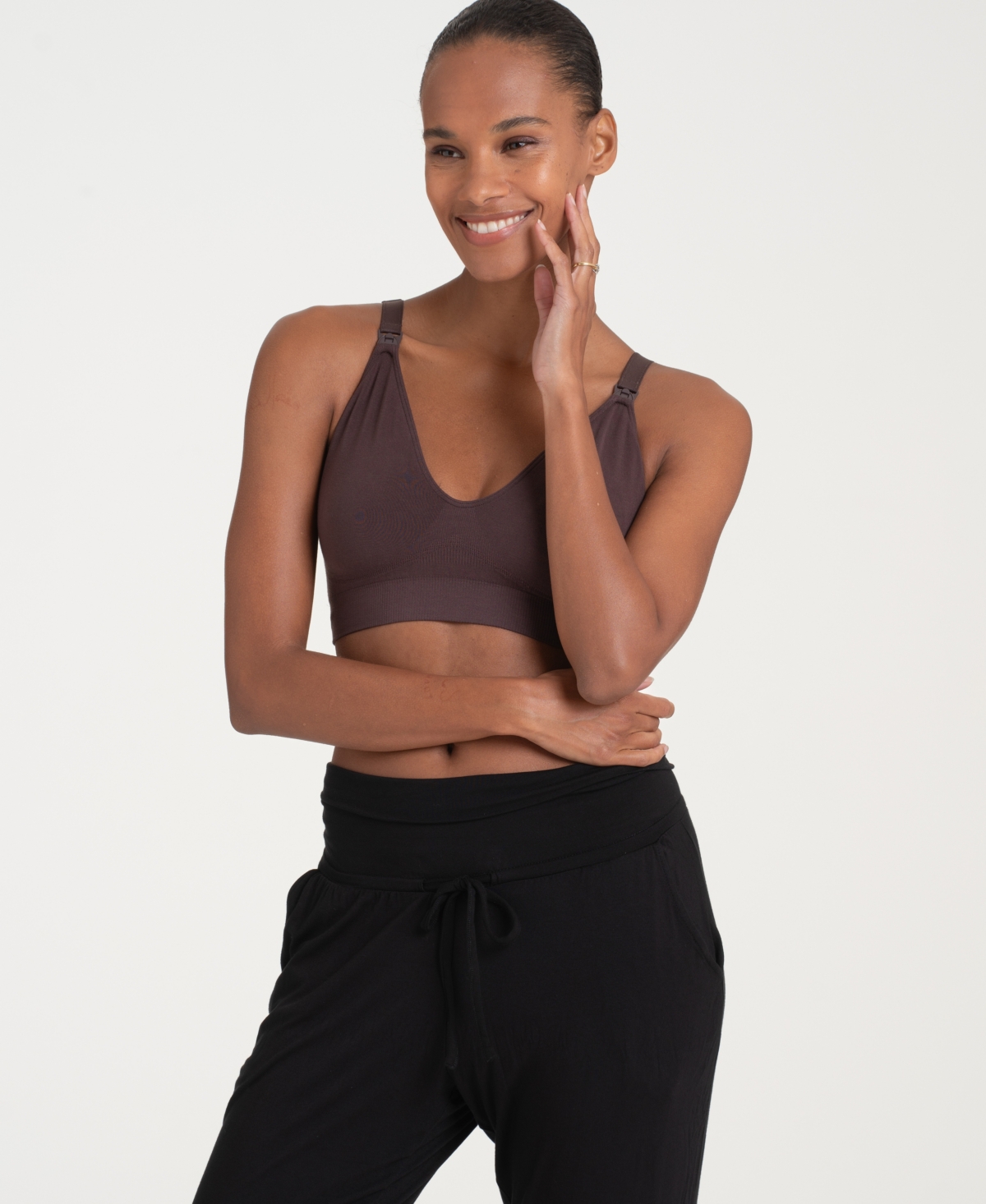 Seraphine Women's Maternity Nursing Bras, Twin Pack - Mauve