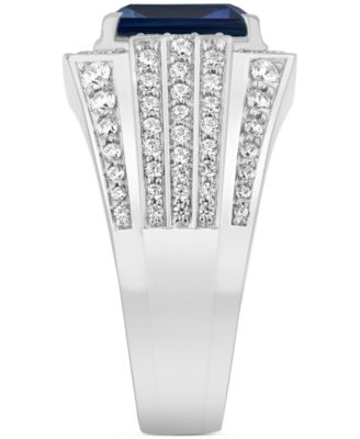 Men's Lab Created Ruby (4-1/6 ct. t.w.) & Lab-Created Diamond (1 ct. t.w.) Ring in 10k Gold