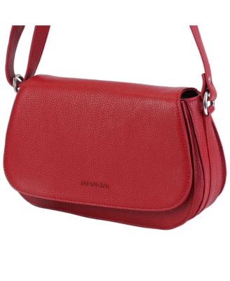 Pebbled Isabella Leather Crossbody Handbag