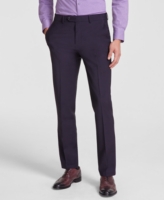 Bar Iii Men's Slim-Fit Wool Blend Suit Pants, Created for Macy's - Dark Purple