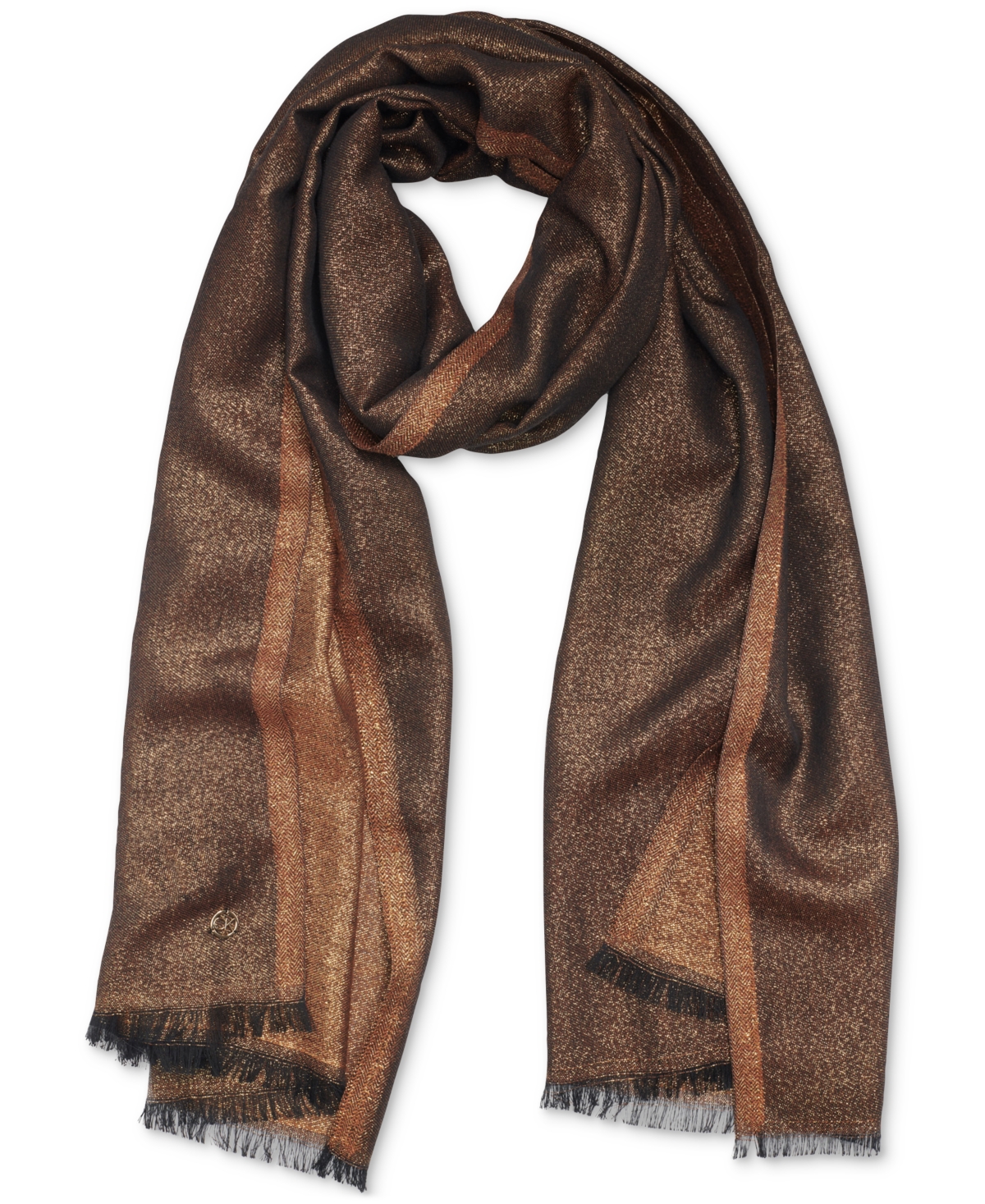 Calvin Klein Lightweight Metallic Evening Wrap