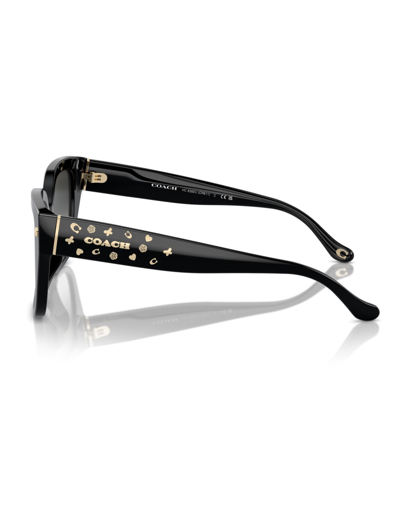 Женские солнцезащитные очки COACH Sunglasses, Cr611 Hc8392U, цвет: Чёрный — фото 2