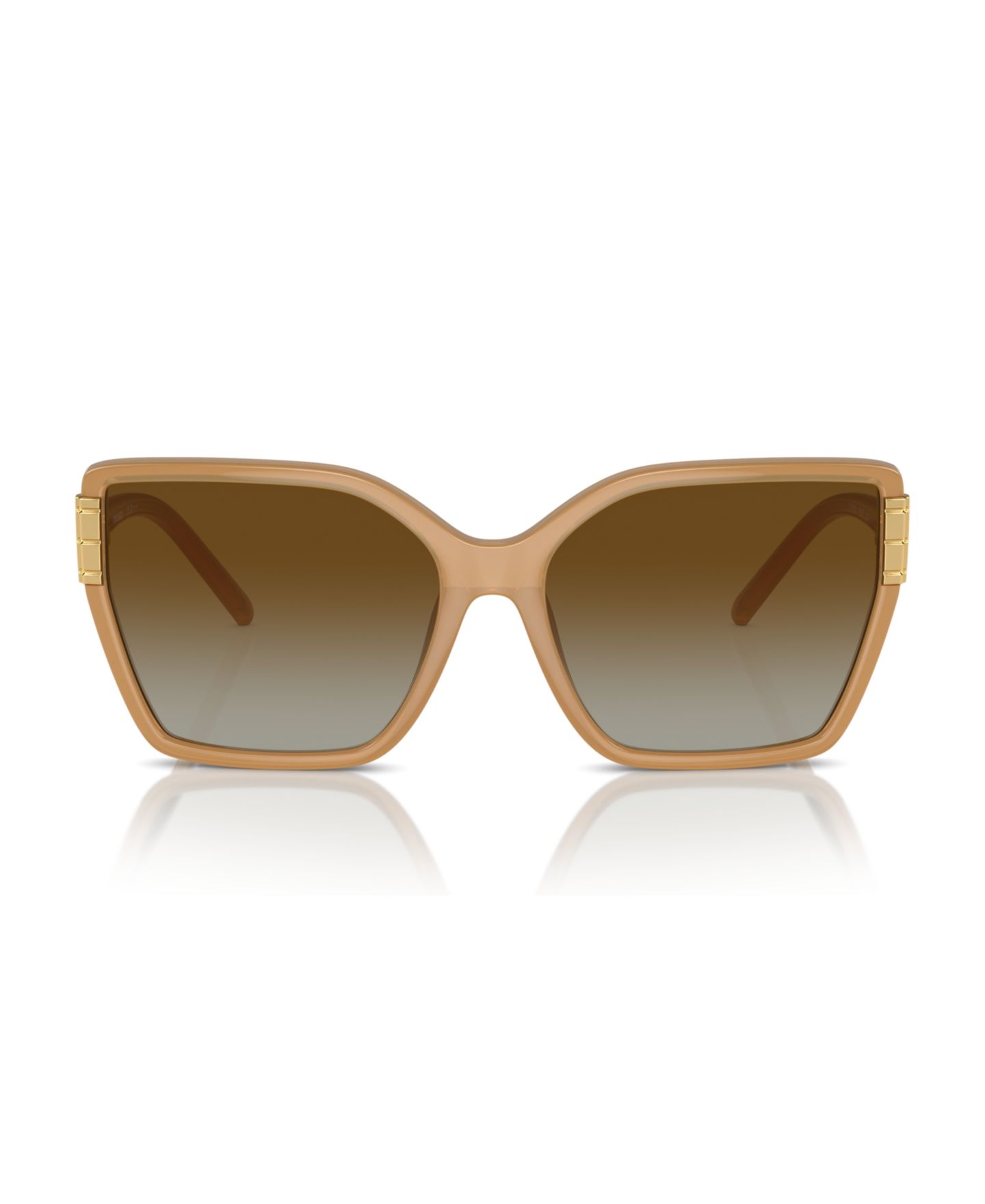 Женские солнцезащитные очки Tory Burch Polarized Sunglasses, Ty9076U, цвет: Коричневый — фото 4