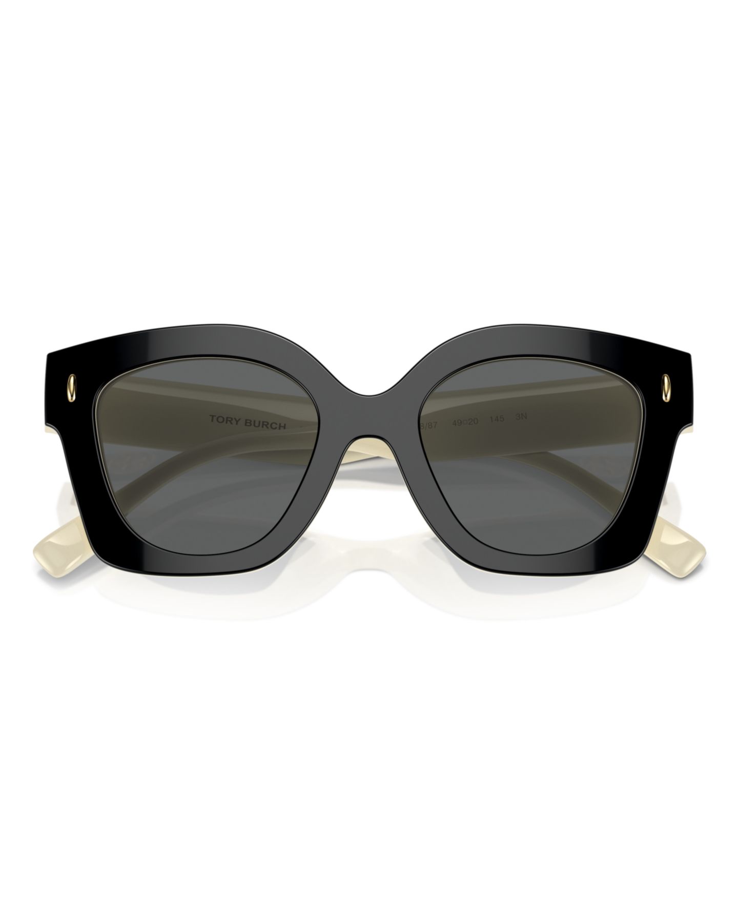 Женские солнцезащитные очки Tory Burch Sunglasses, Ty7201U, цвет: Чёрная слоновая кость — фото 3