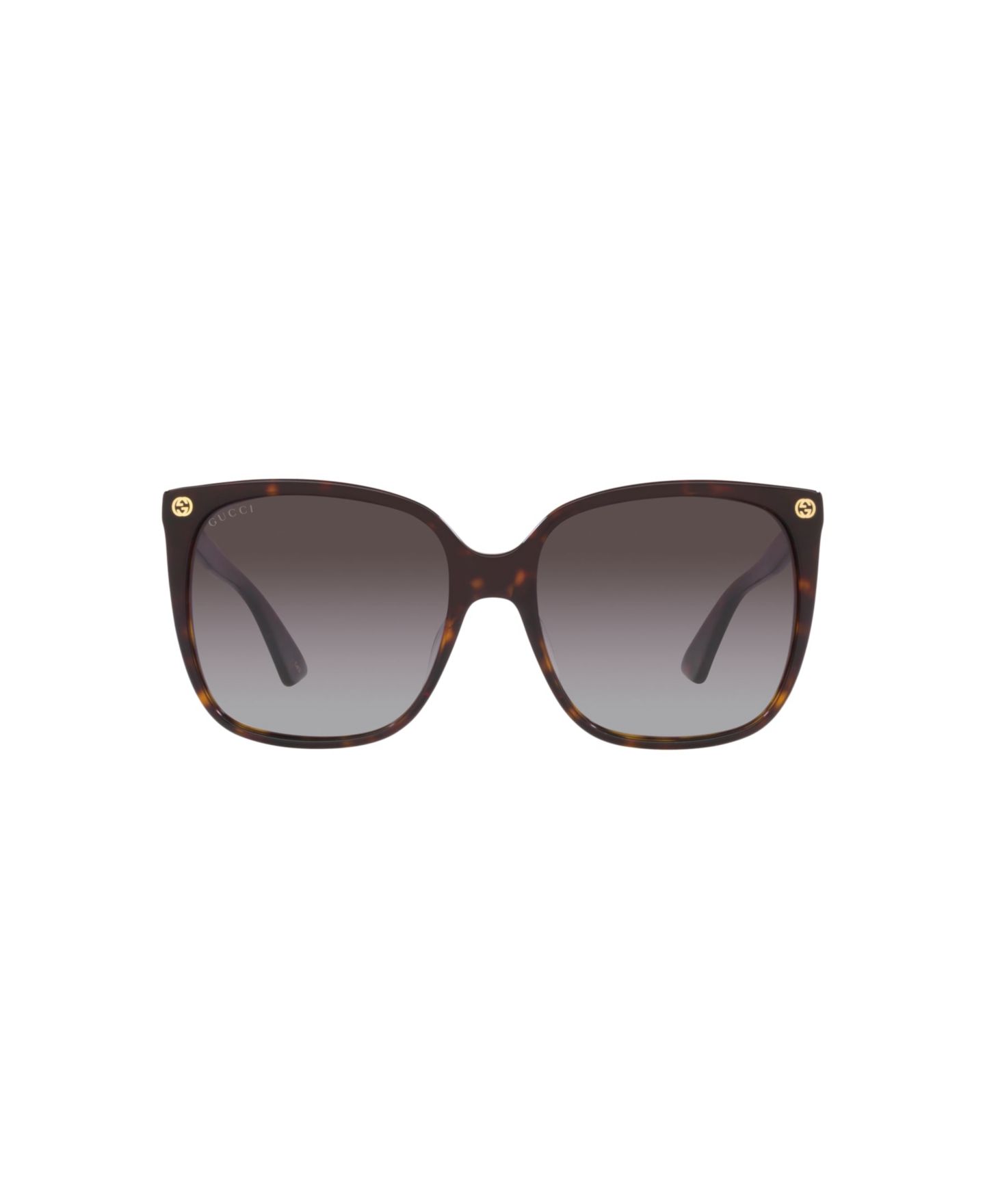 Женские солнцезащитные очки Gucci Sunglasses, GG0022S, цвет: Черепаховый — фото 7