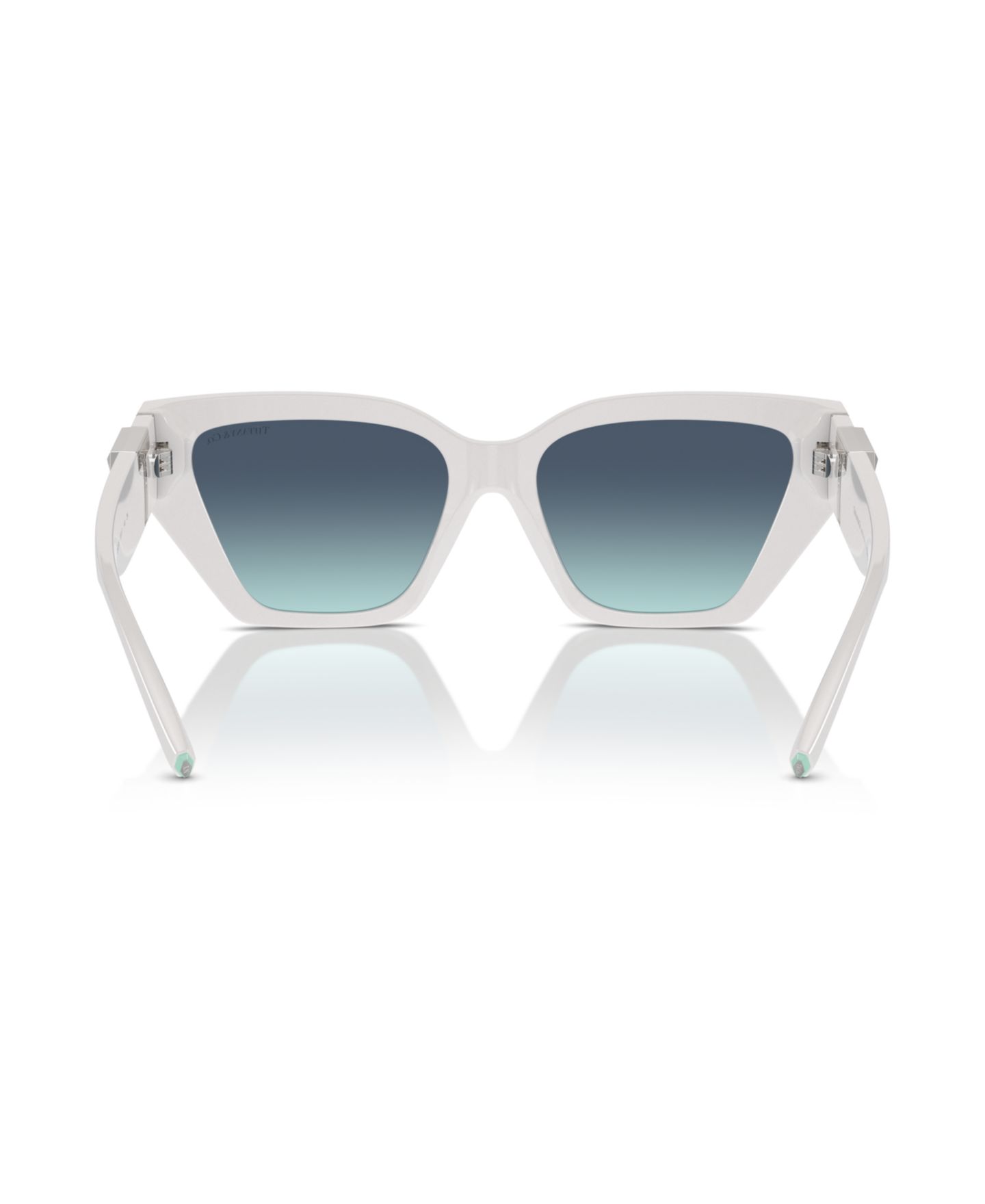 Женские солнцезащитные очки Tiffany & Co. Cat Eye Sunglasses, TF4218, цвет: Яркий белый — фото 5