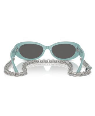 Women's Oval Sunglasses w/Chain, Tf4221