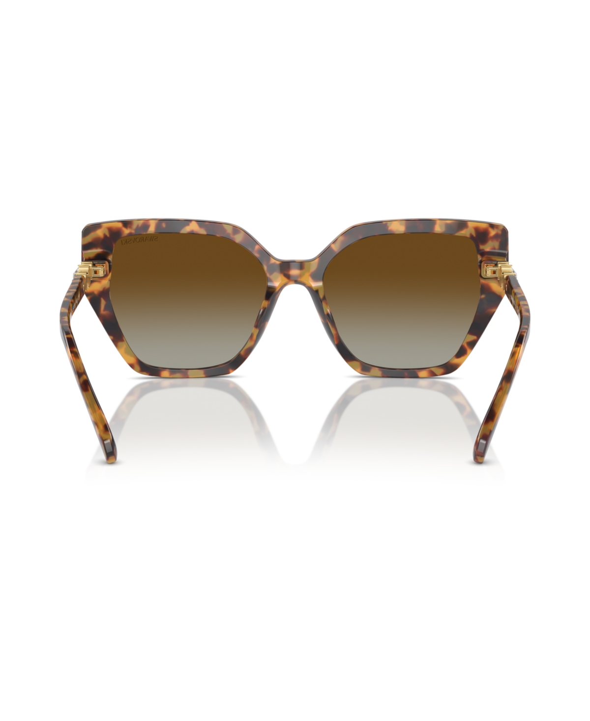 Swarovski Womens Sk6016 Irregular-frame Acetate Sunglasses Brown In Medium Havana
