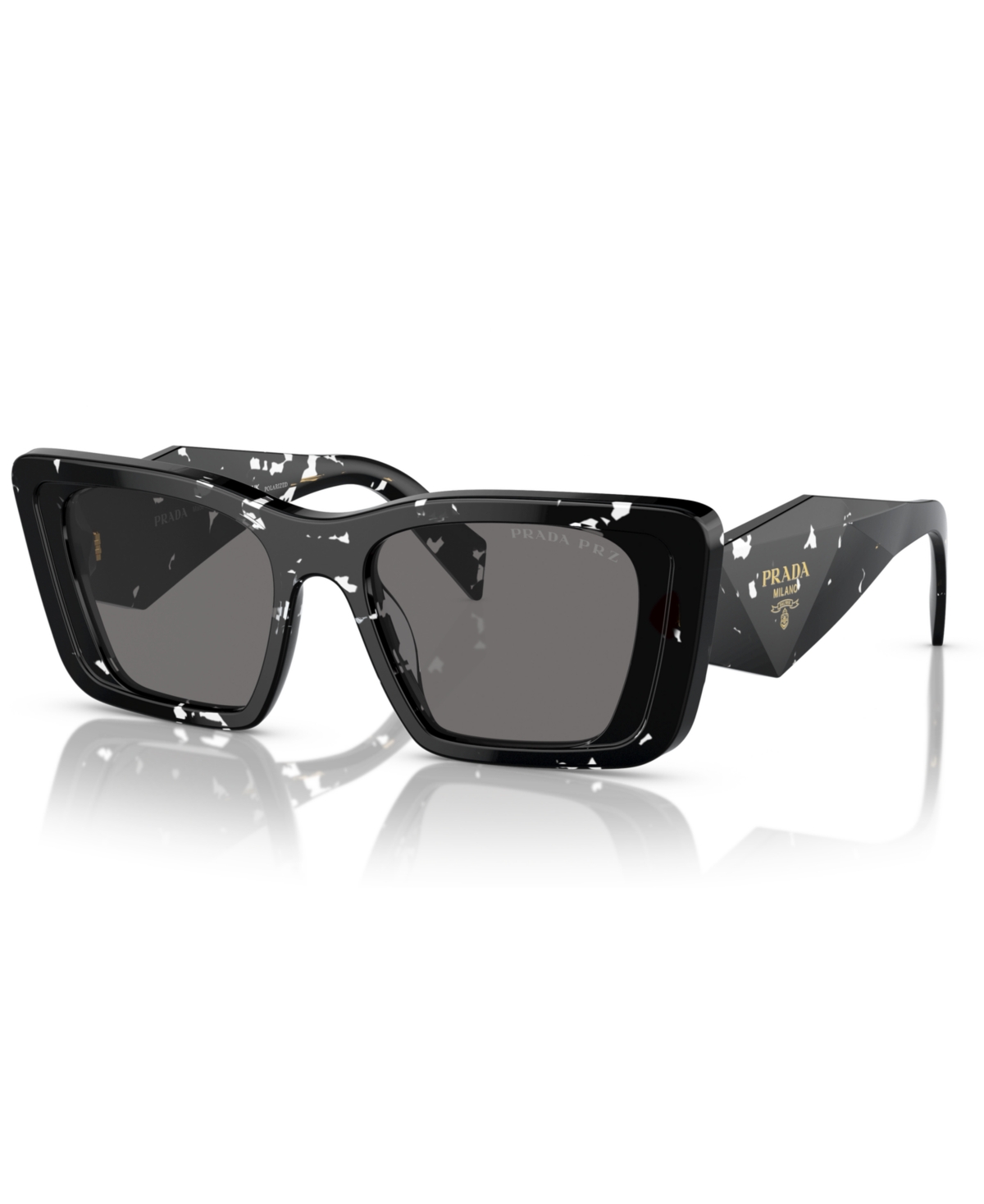 Shop Prada Women's Polarized Sunglasses, Pr 08ys In Black Crystal Tortoise