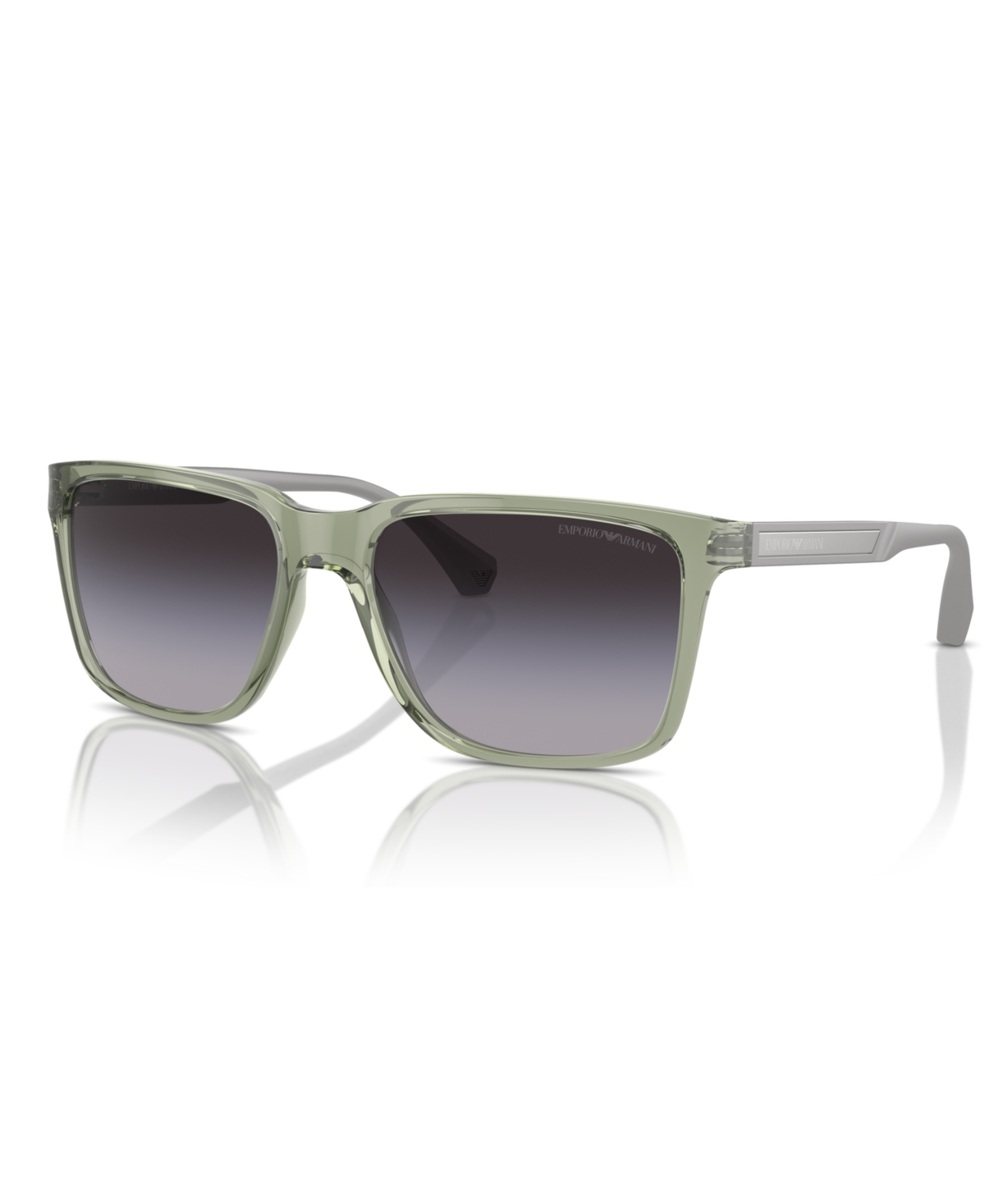 Emporio Armani Men's Sunglasses, Ea4047 In Shiny Transparent Green