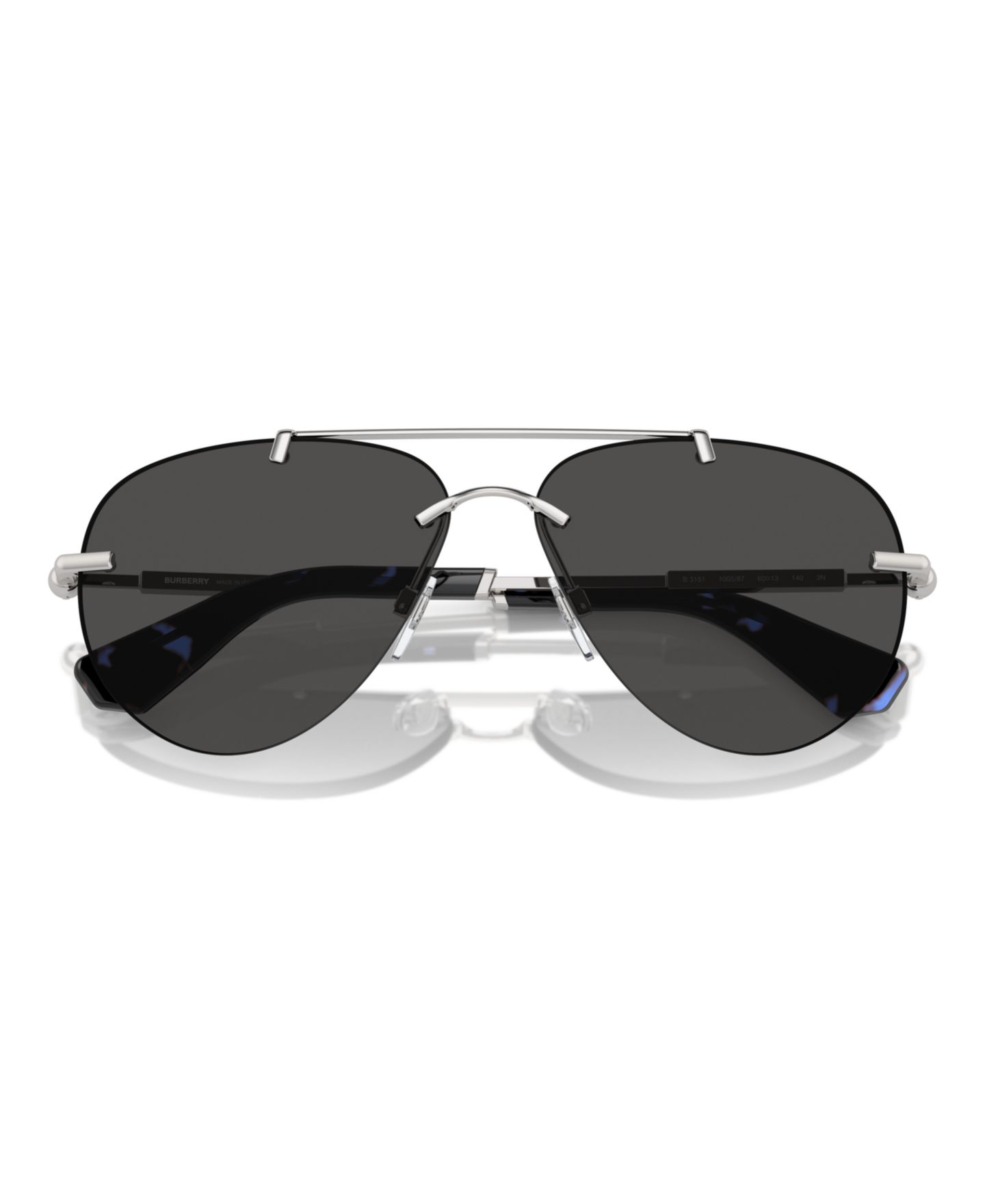 Женские солнцезащитные очки Burberry Sunglasses, Be3151, цвет: Серебряный — фото 3