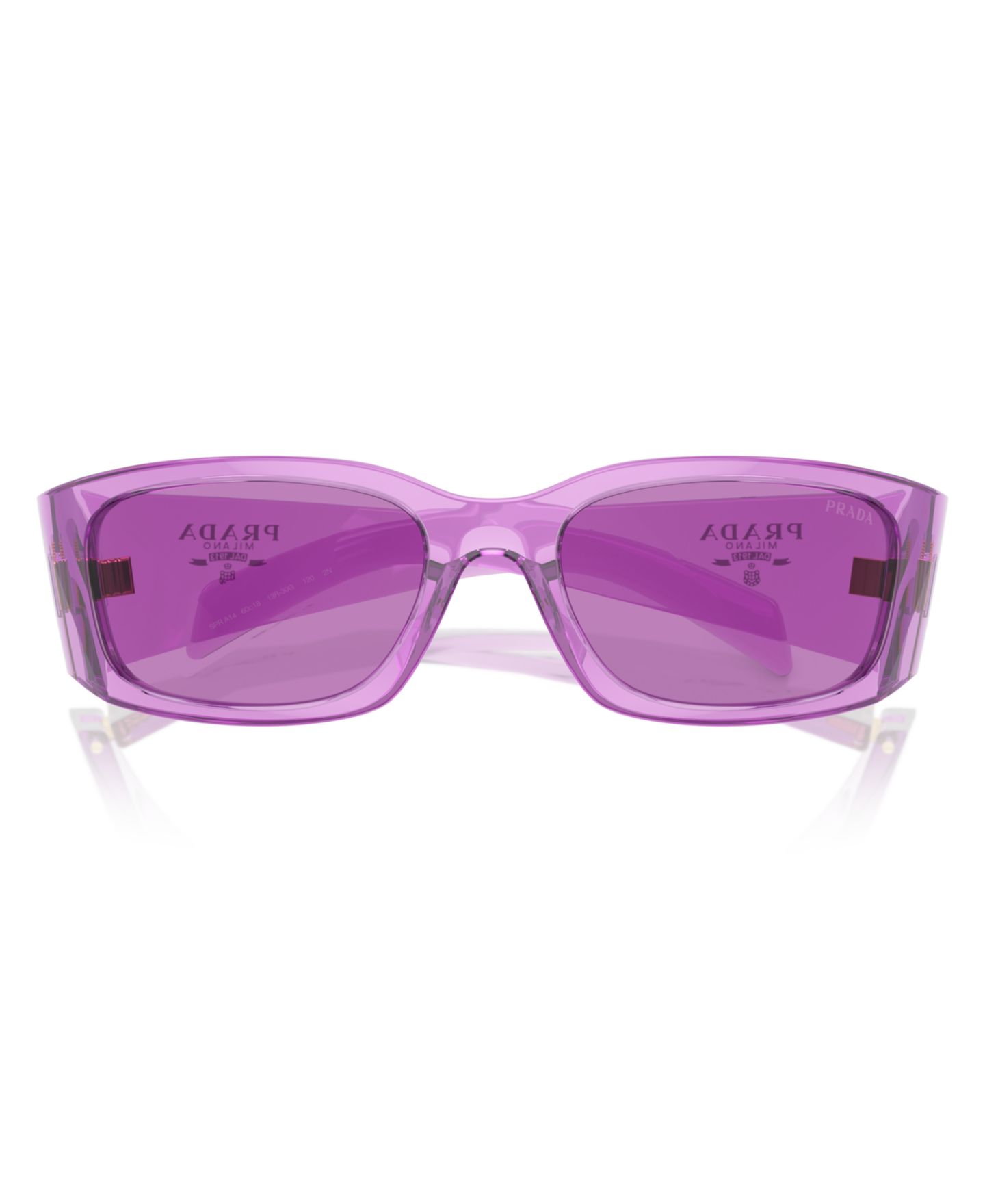 Женские солнцезащитные очки PRADA Symbole Butterfly Sunglasses, PR A14S, цвет: Ягодный — фото 3