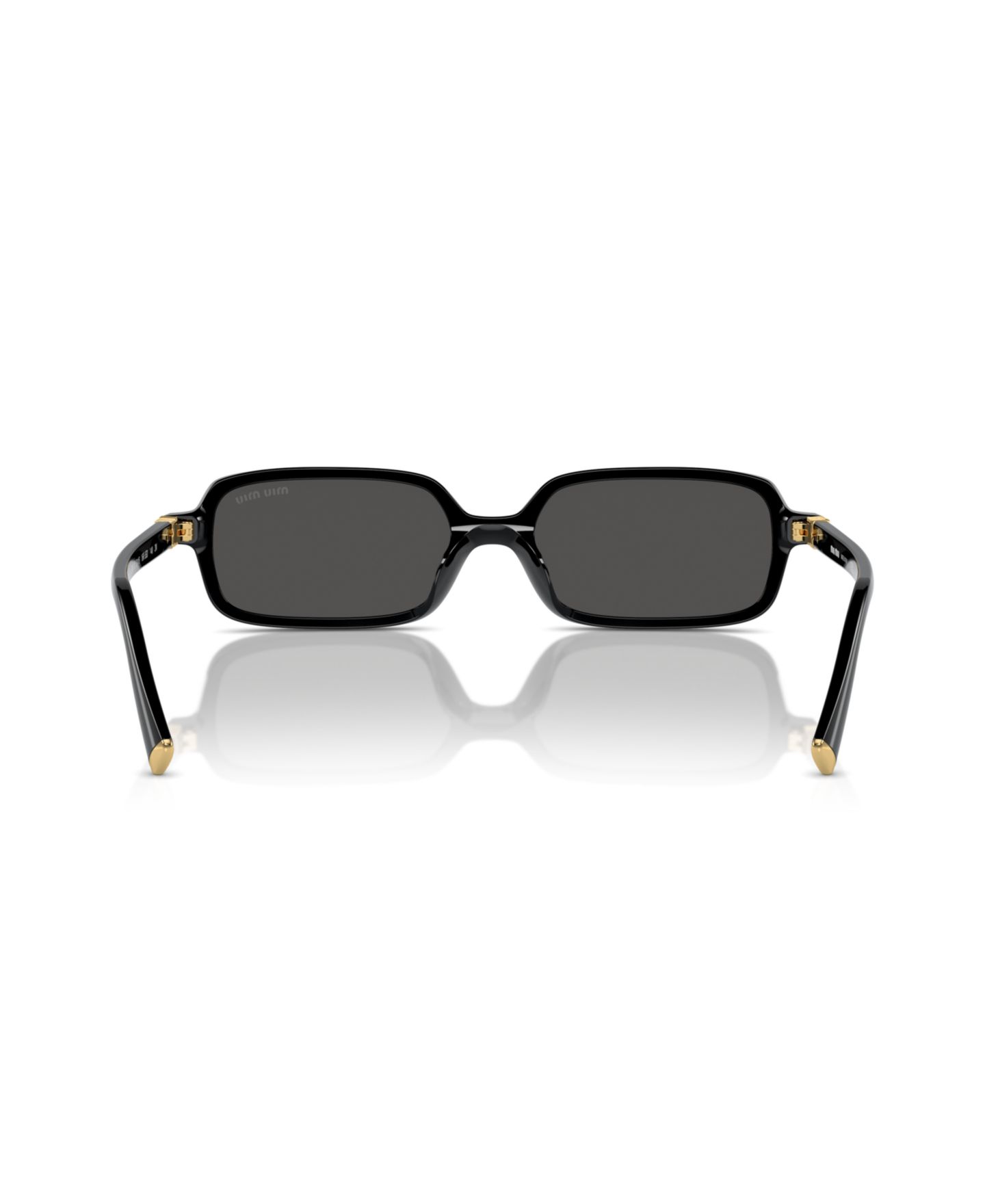 Женские солнцезащитные очки MIU MIU Sunglasses, MU 11Zs, цвет: Чёрный / Серый — фото 2