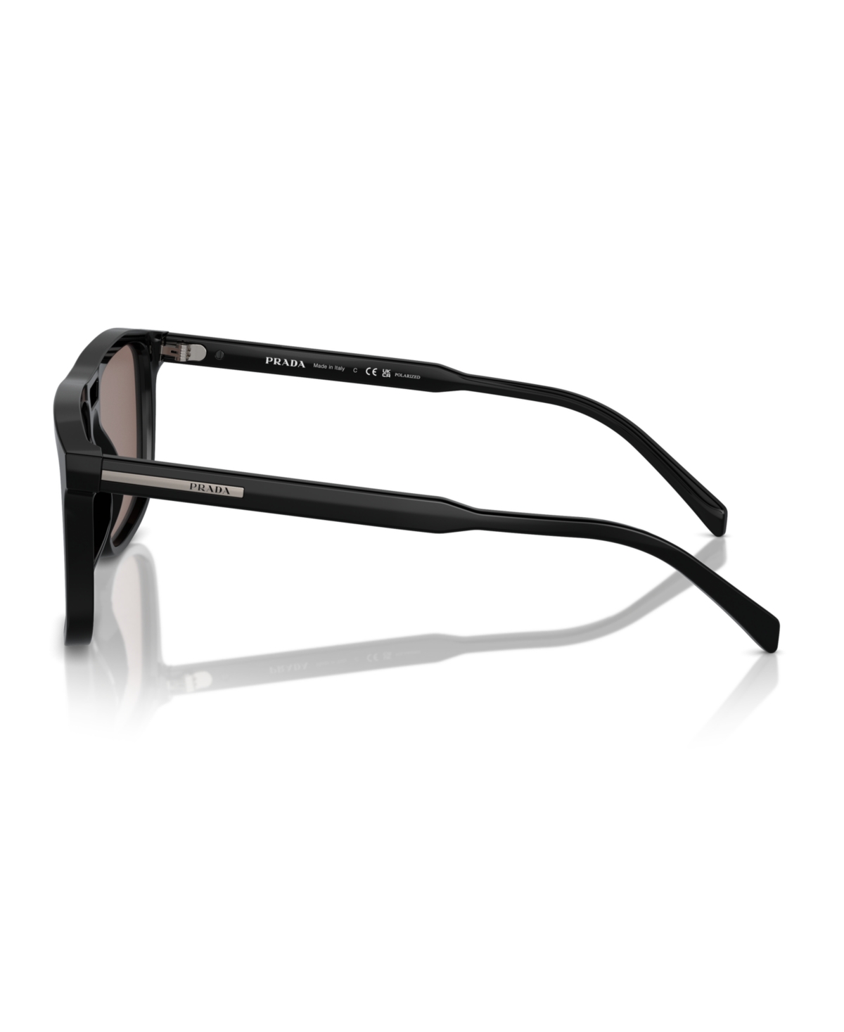 Shop Prada Men's Polarized Sunglasses, Pr A22s In Black