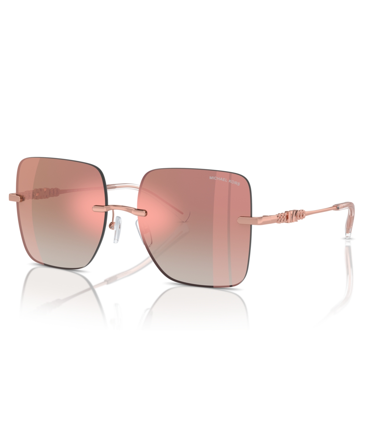 Michael Kors Women's Sunglasses, Quabec Mk1150 In Pink Gradient Mirror