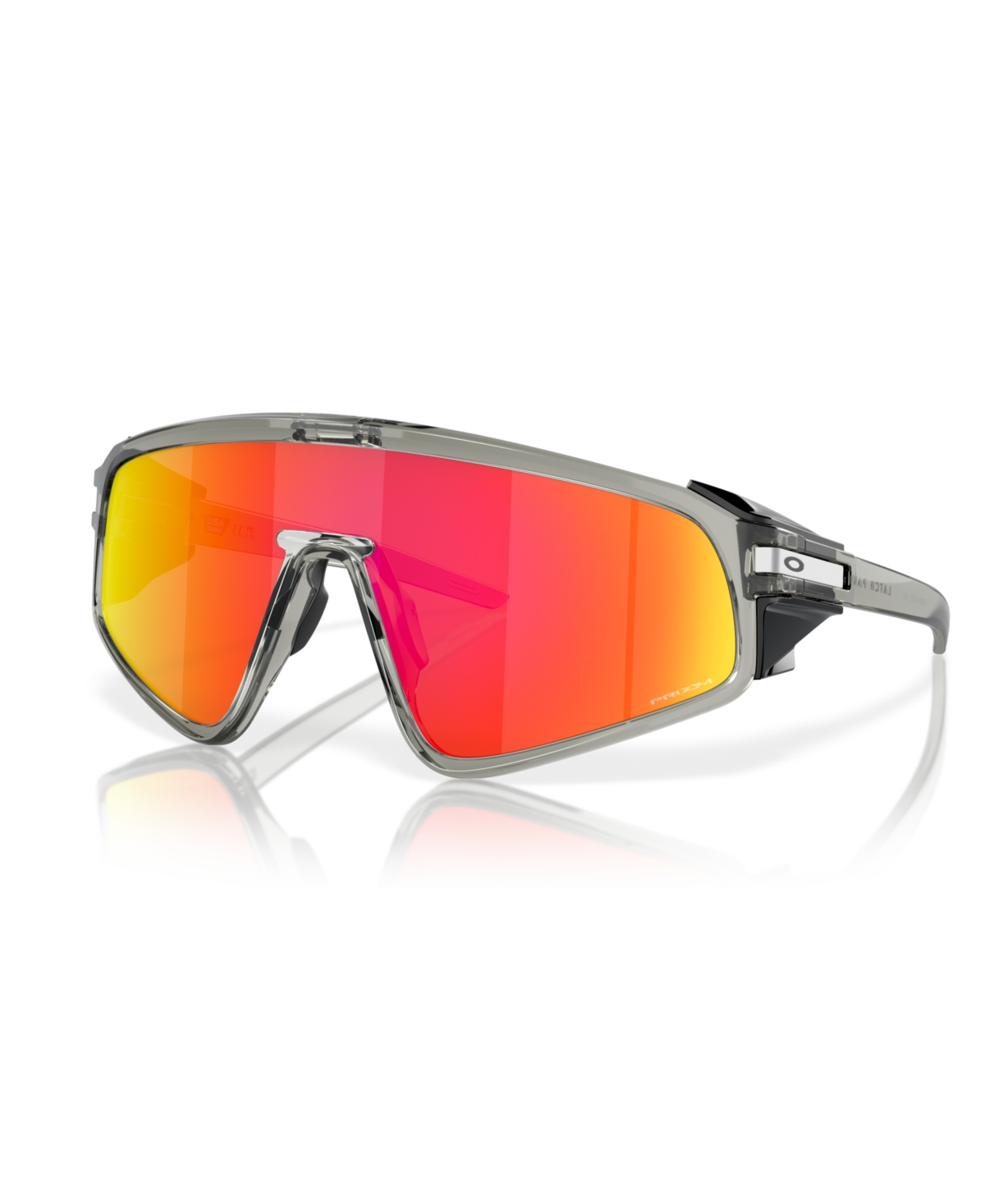 Shop Oakley Unisex Sunglasses, Latch Panel Oo9404 In Gray Metal