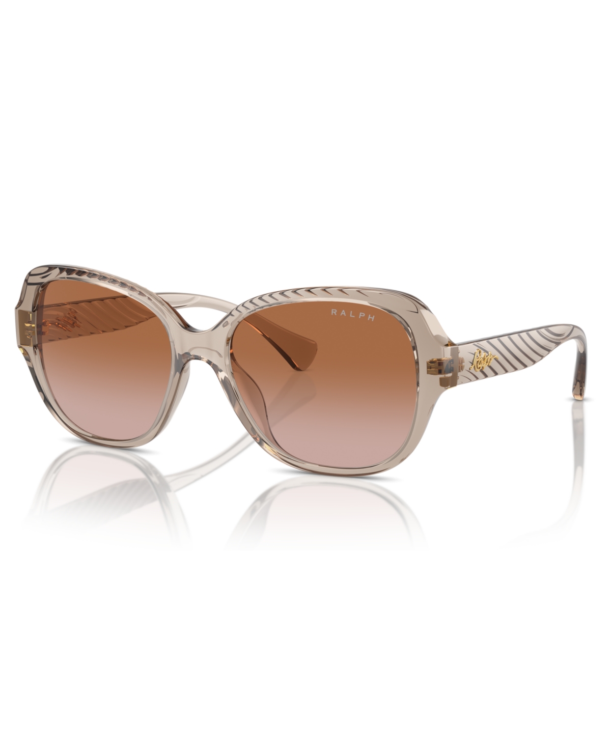 Ralph By Ralph Lauren Women's Sunglasses, Ra5316u In Shiny Transparent Beige