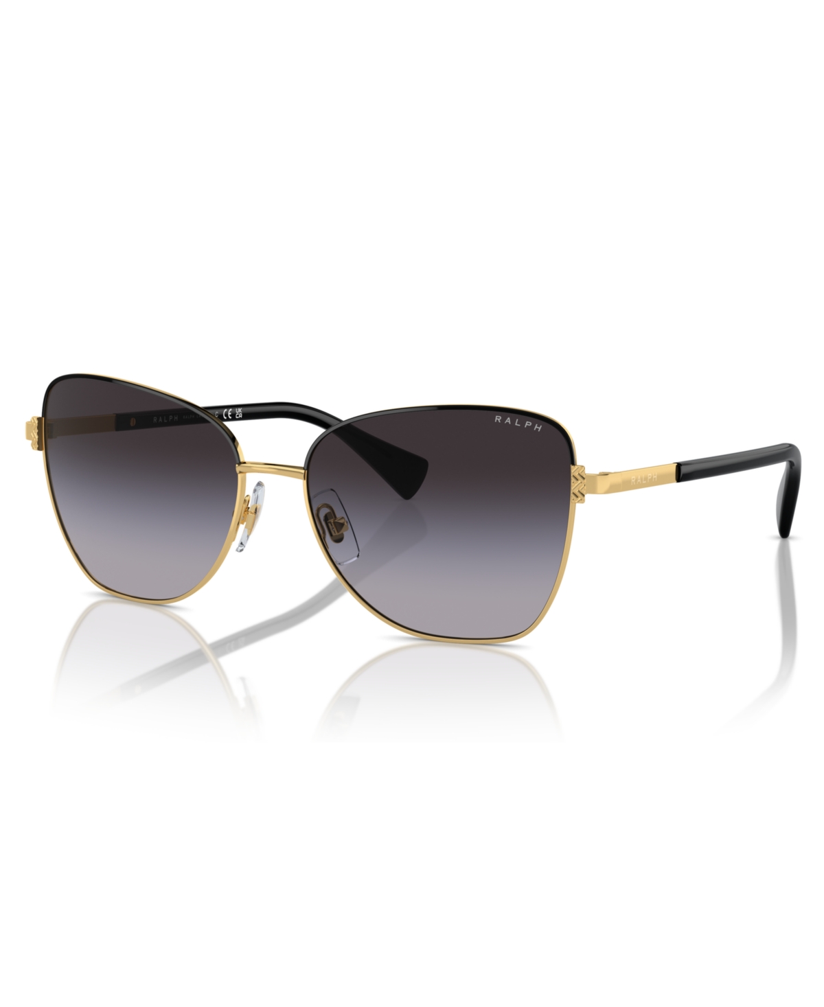 Ralph By Ralph Lauren Women's Sunglasses, Ra4146 In Shiny Gold,gray