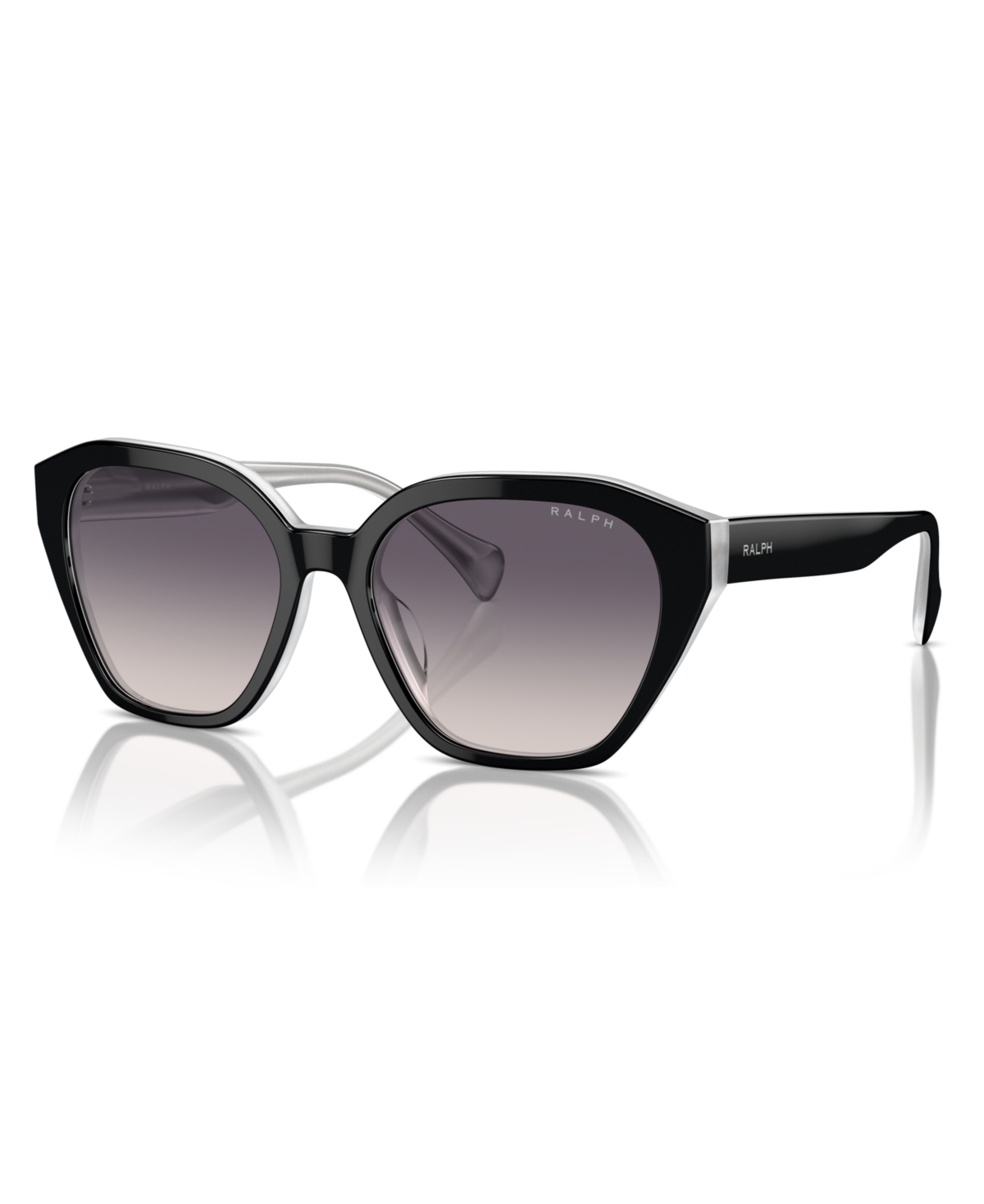 Ralph By Ralph Lauren Women's Sunglasses, Ra5315u In Shiny Black On Opal Gray