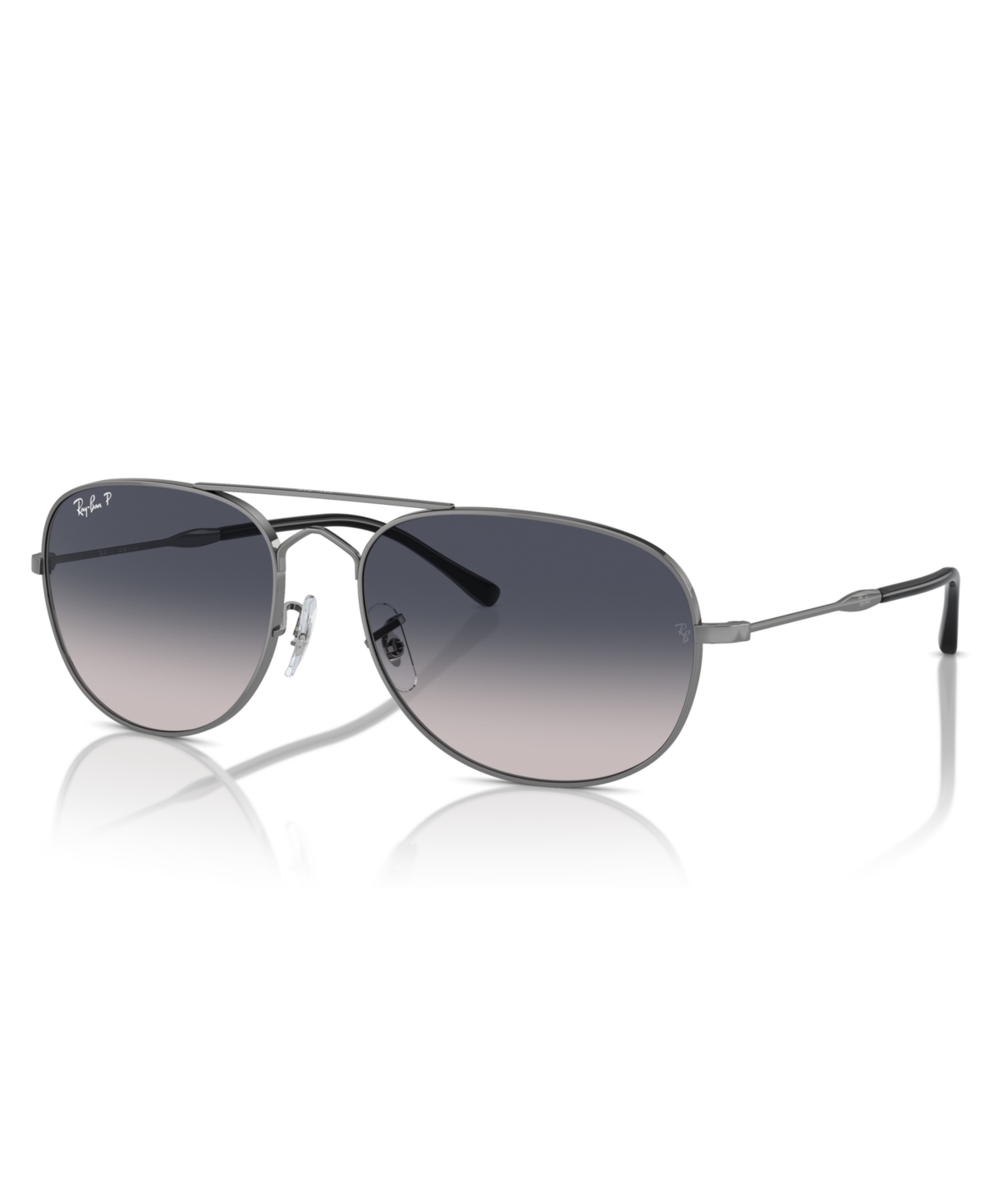 Shop Ray Ban Unisex Polarized Sunglasses, Bain Bridge Rb3735 In Gunmetal