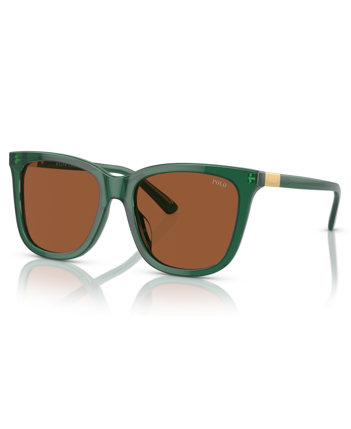 Shop Polo Ralph Lauren Women's Sunglasses, Ph4201u In Shiny Transparent Green