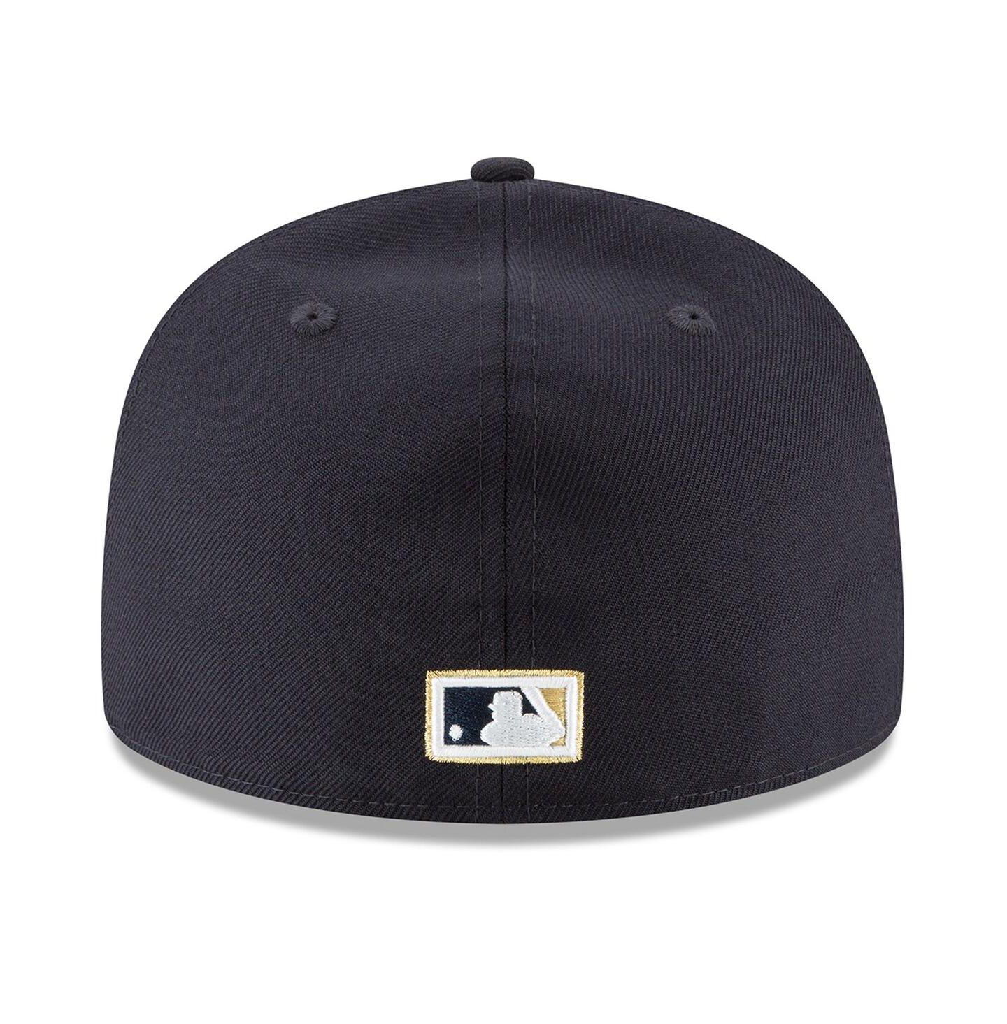 Мужская кепка New Era Navy Houston Astros Cooperstown Collection Wool 59FIFTY Fitted Hat — фото 2