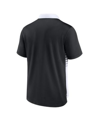 Men's Black, White Pittsburgh Steelers Fashion Performance Polo Shirt
