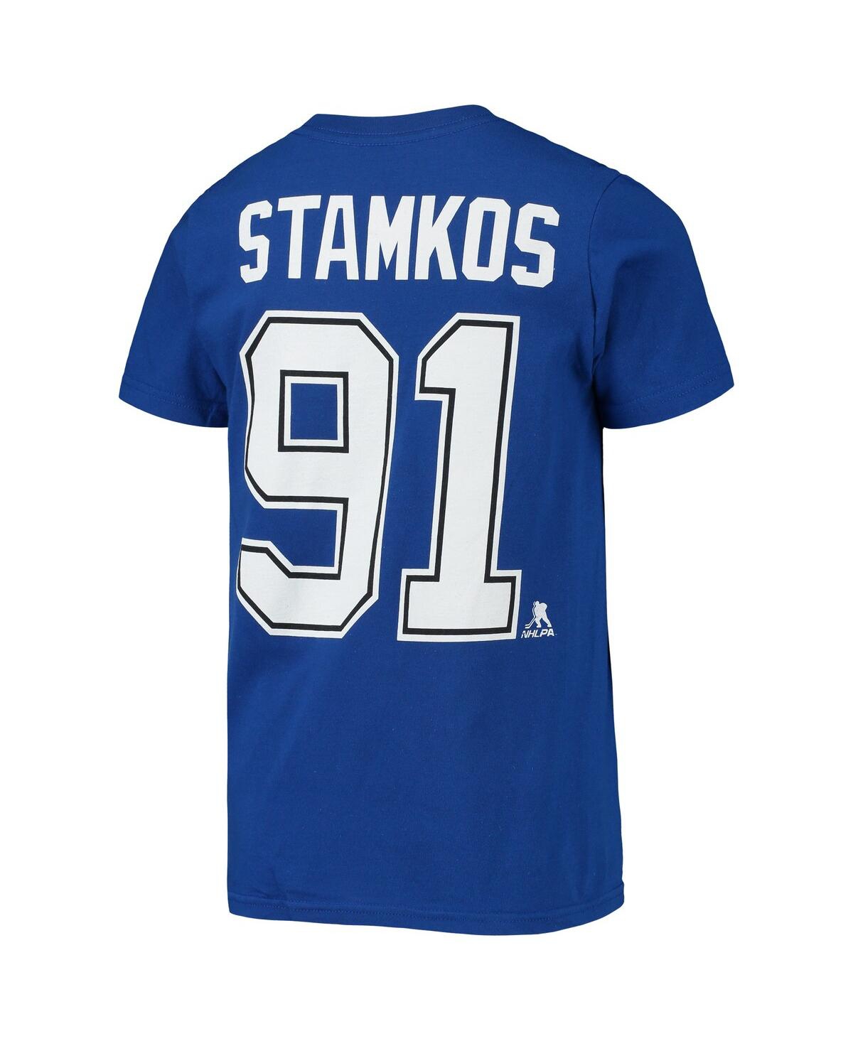Shop Outerstuff Big Boys Steven Stamkos Blue Tampa Bay Lightning Player Name And Number T-shirt