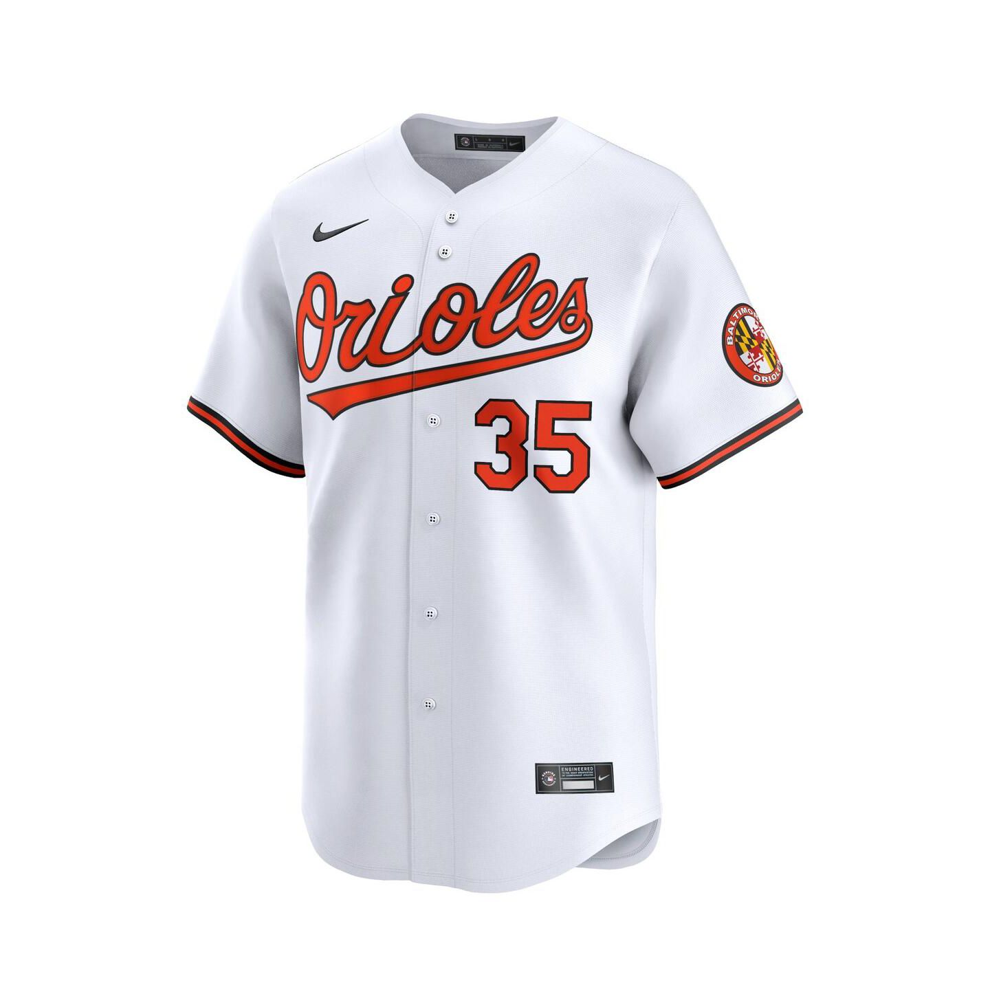 Мужской топ Nike Adley Rutschman White Baltimore Orioles Home Limited Player Jersey — фото 3