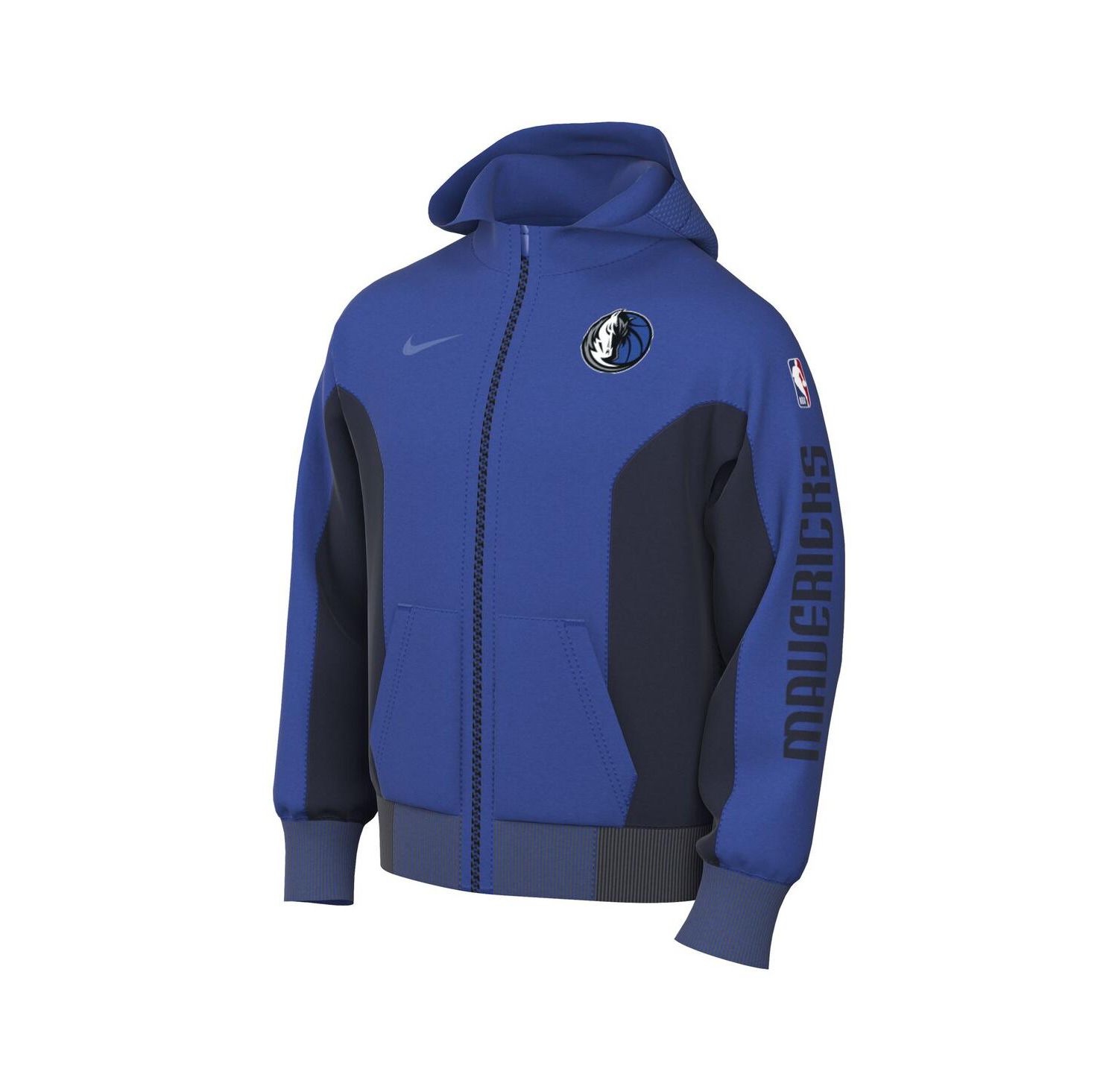 Men's Blue Dallas Mavericks 2023/24 Authentic Showtime Full-Zip Hoodie
