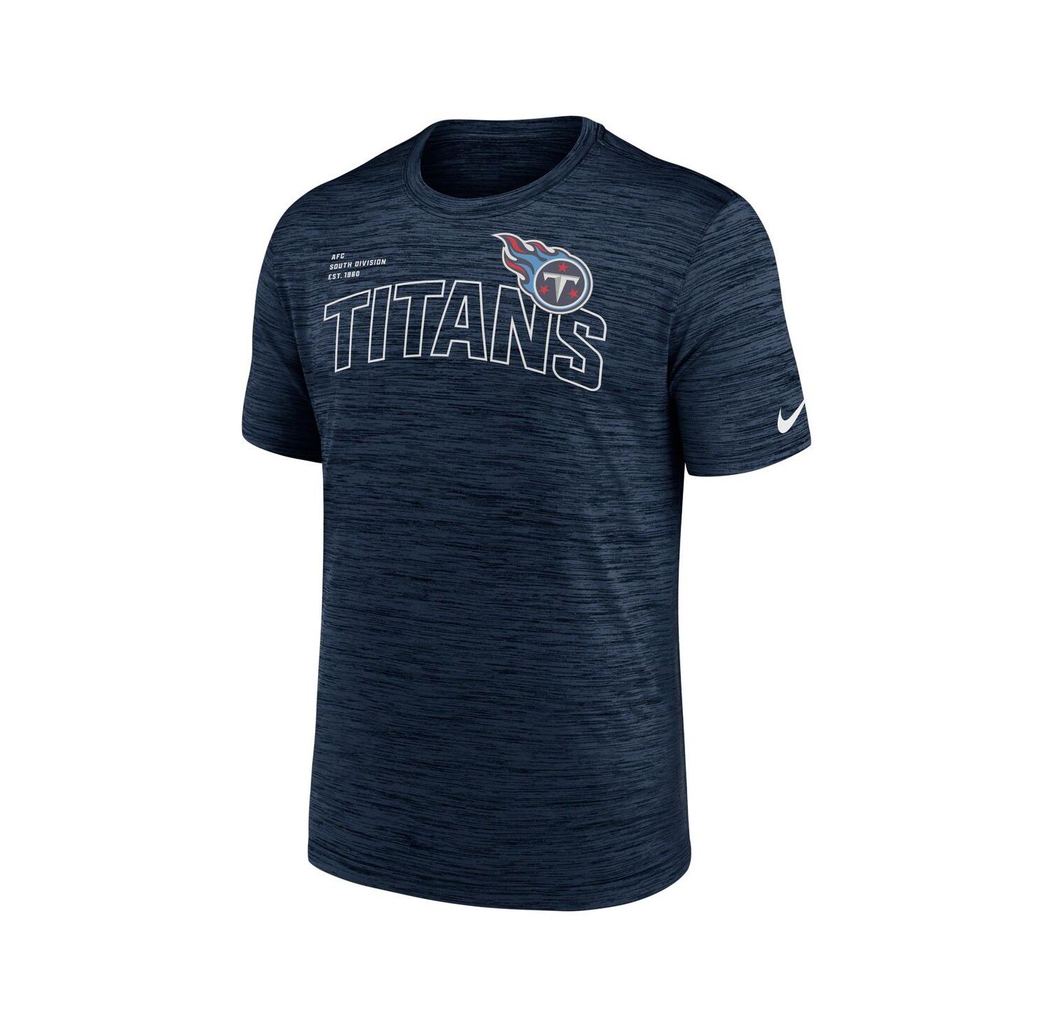 Men's Navy Tennessee Titans Velocity Arch Performance T-shirt