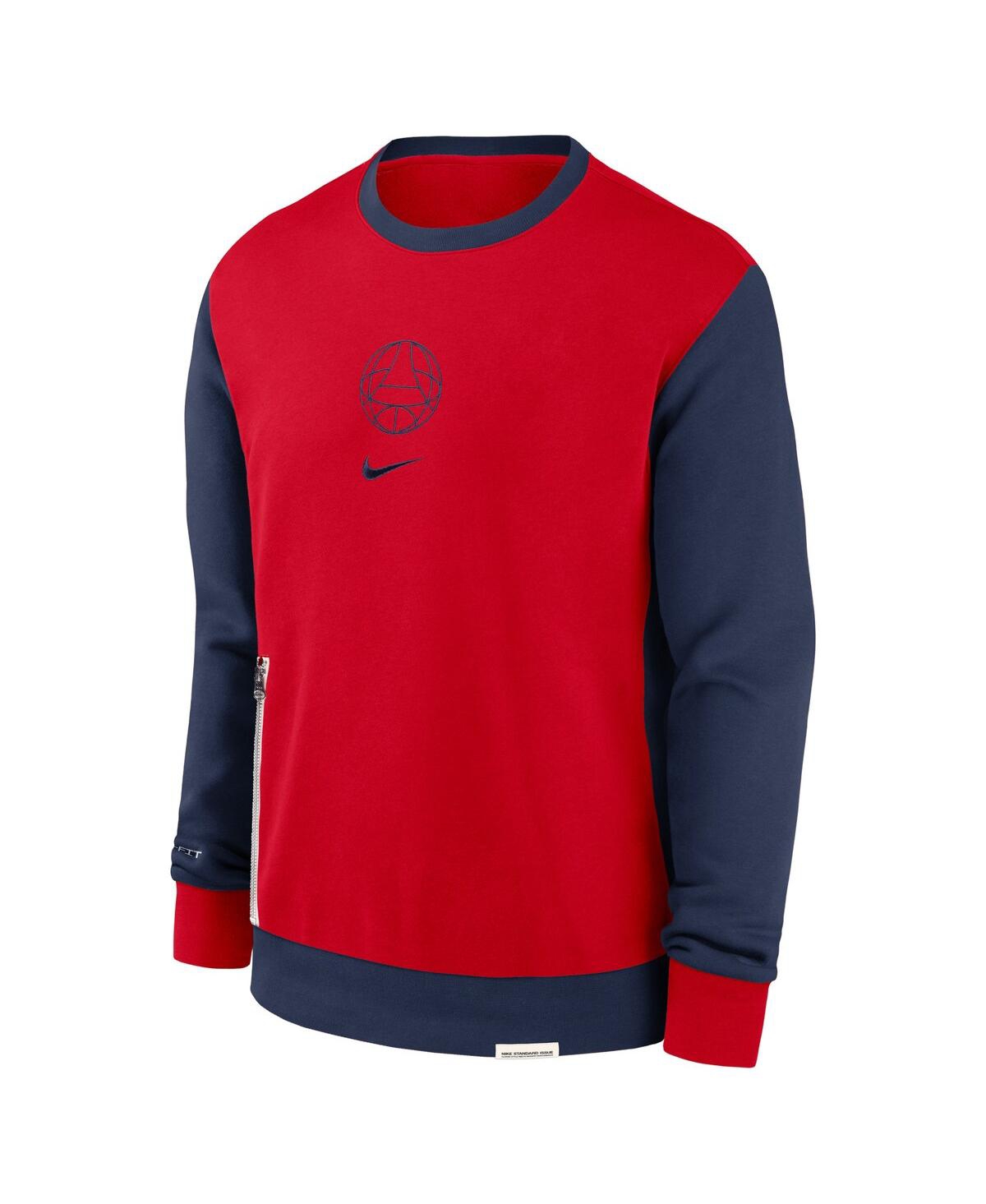 Shop Nike Men's  Red Paris Saint-germain 2023/24 Standard Issue Travel Performance Pullover Sweatshirt