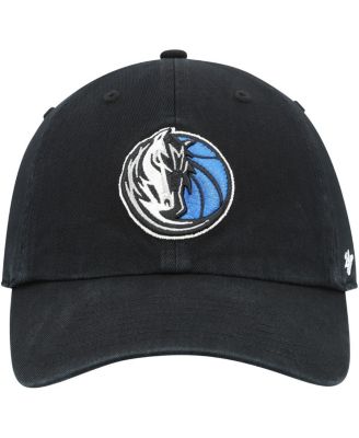 Men's Black Dallas Mavericks Team Logo Clean Up Adjustable Hat