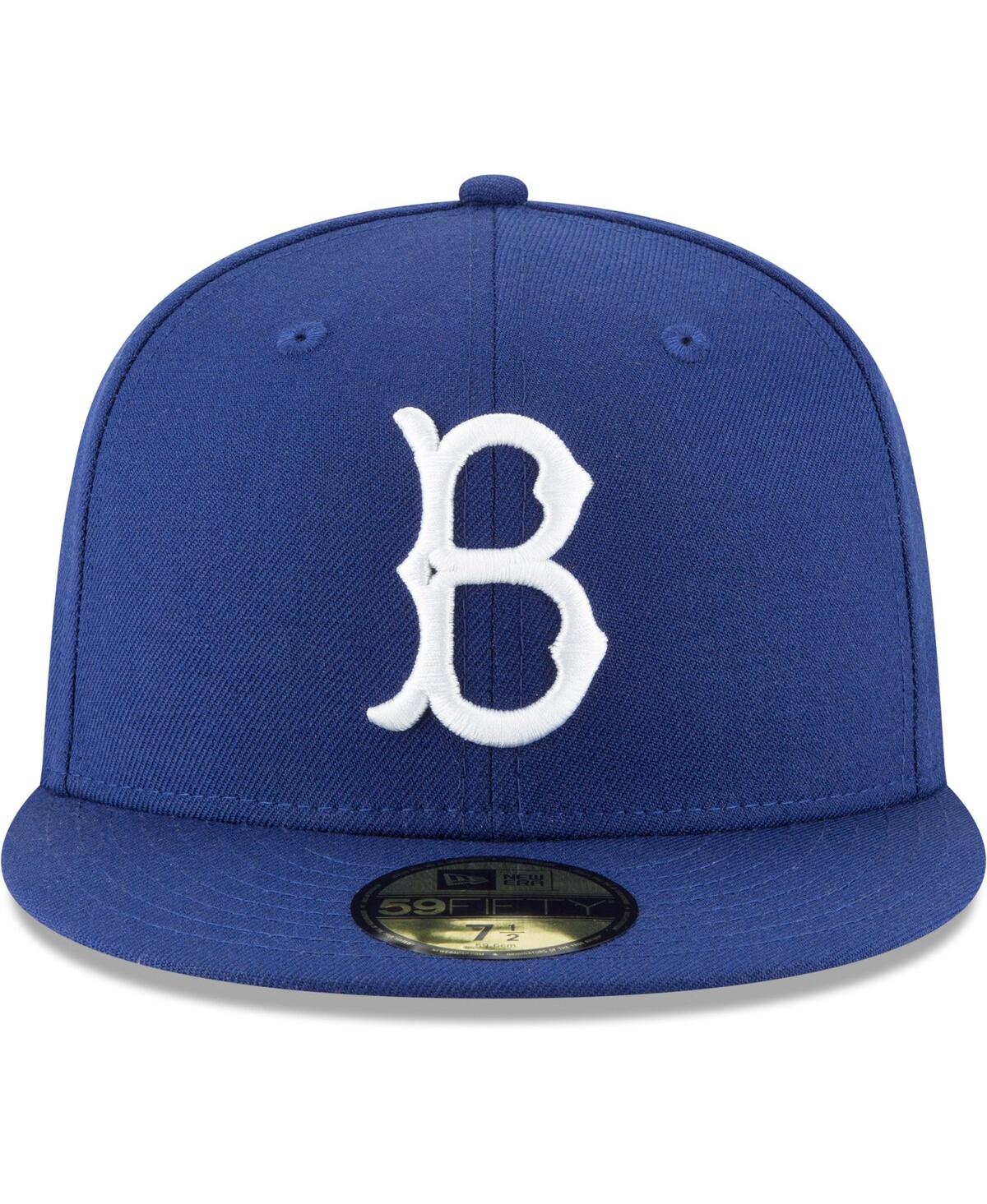 NEW ERA MEN'S ROYAL BROOKLYN DODGERS COOPERSTOWN COLLECTION WOOL 59FIFTY FITTED HAT 