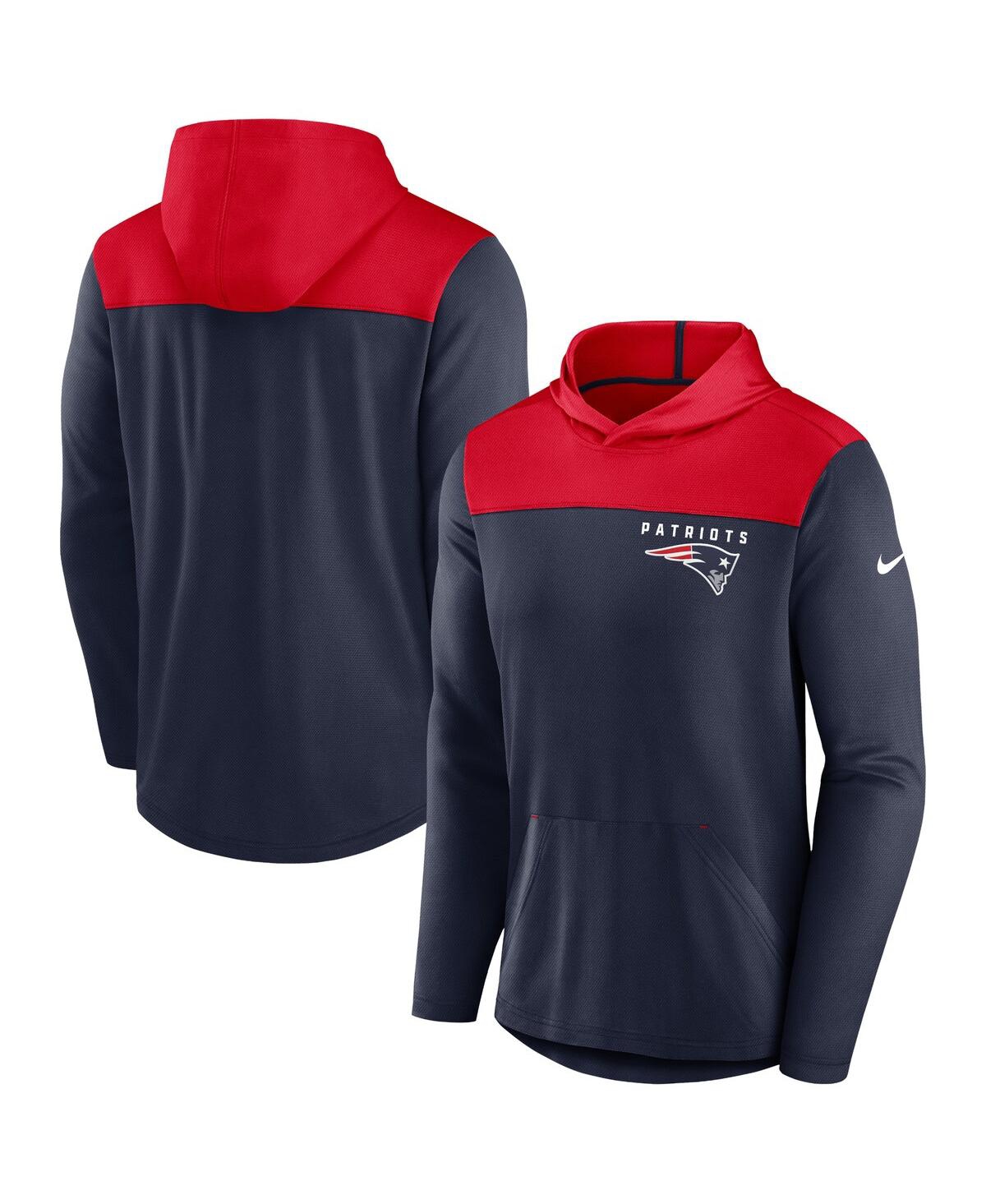 Shop Nike Men's  Navy New England Patriots Fan Gear Pullover Hoodie