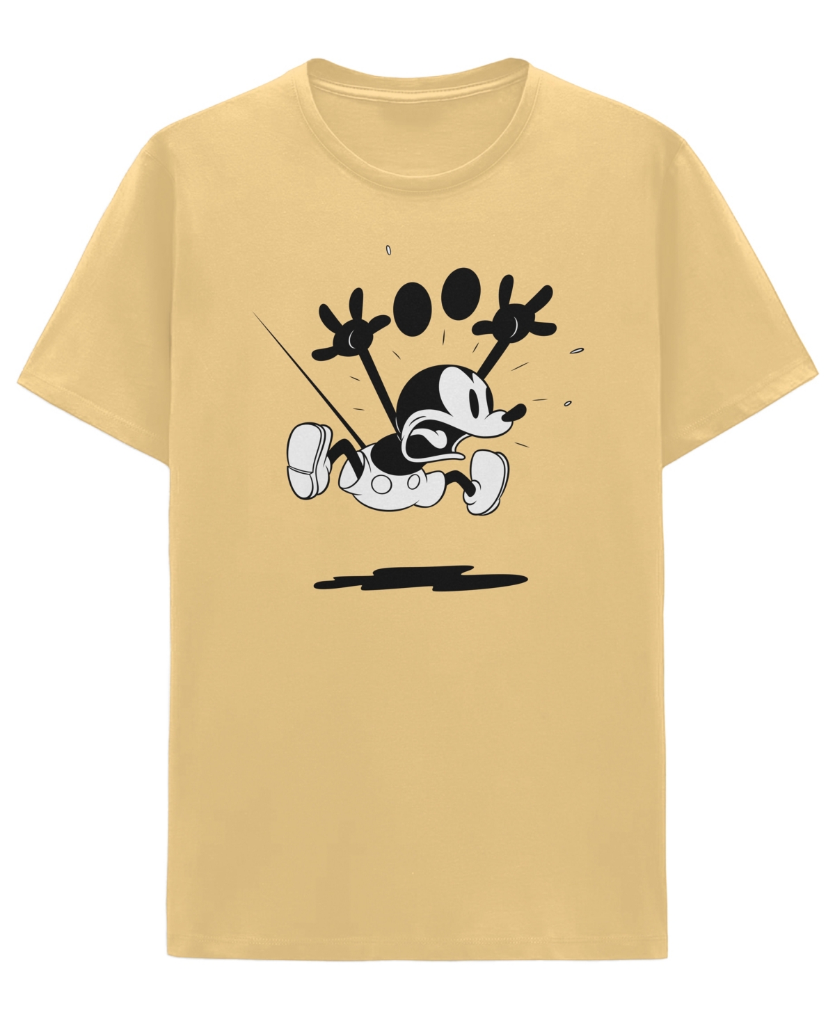 Men's Mickey Mouse Short Sleeves T-shirt - Yellow