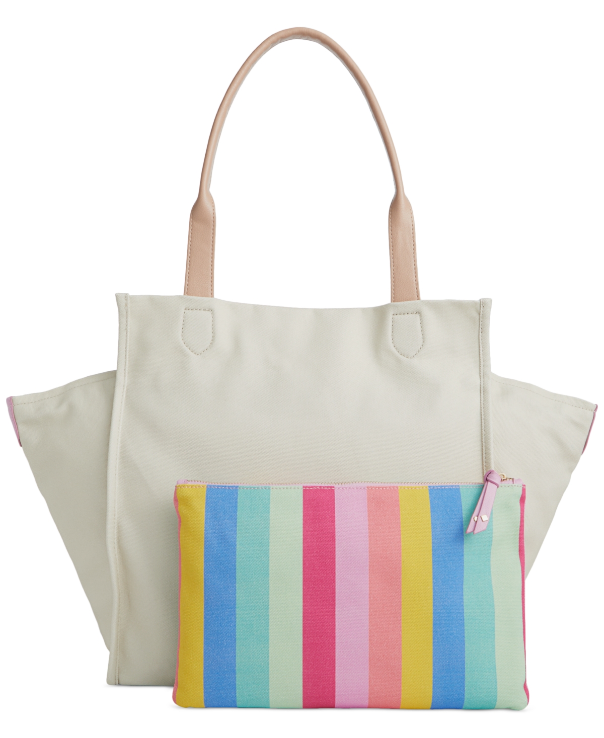 Shop On 34th Cynthiah Canvas Tote Bag, Created For Macy's In Ntrl Canvas,wkn