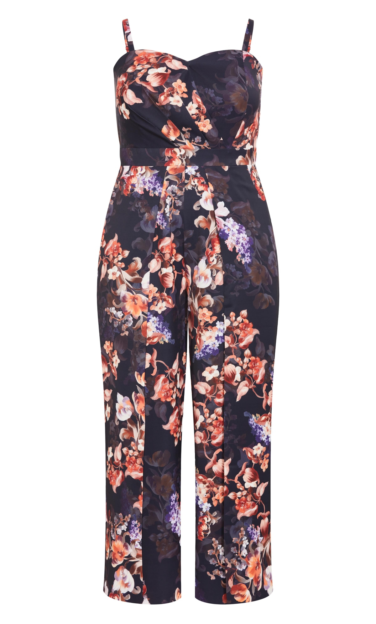 City Chic Plus Size Abigail Print Jumpsuit
