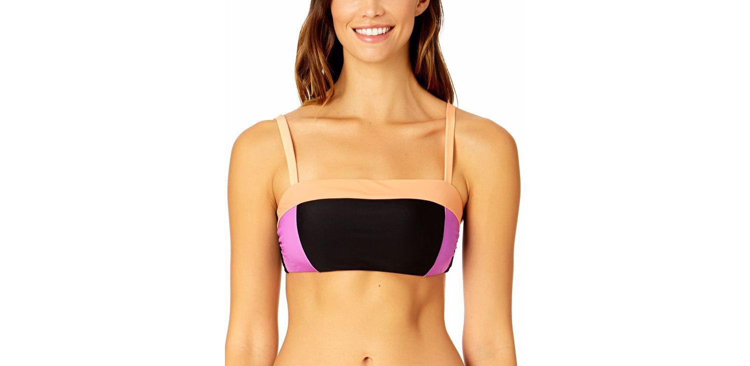 Women's Colorblock Bandeau Bra Swim Top