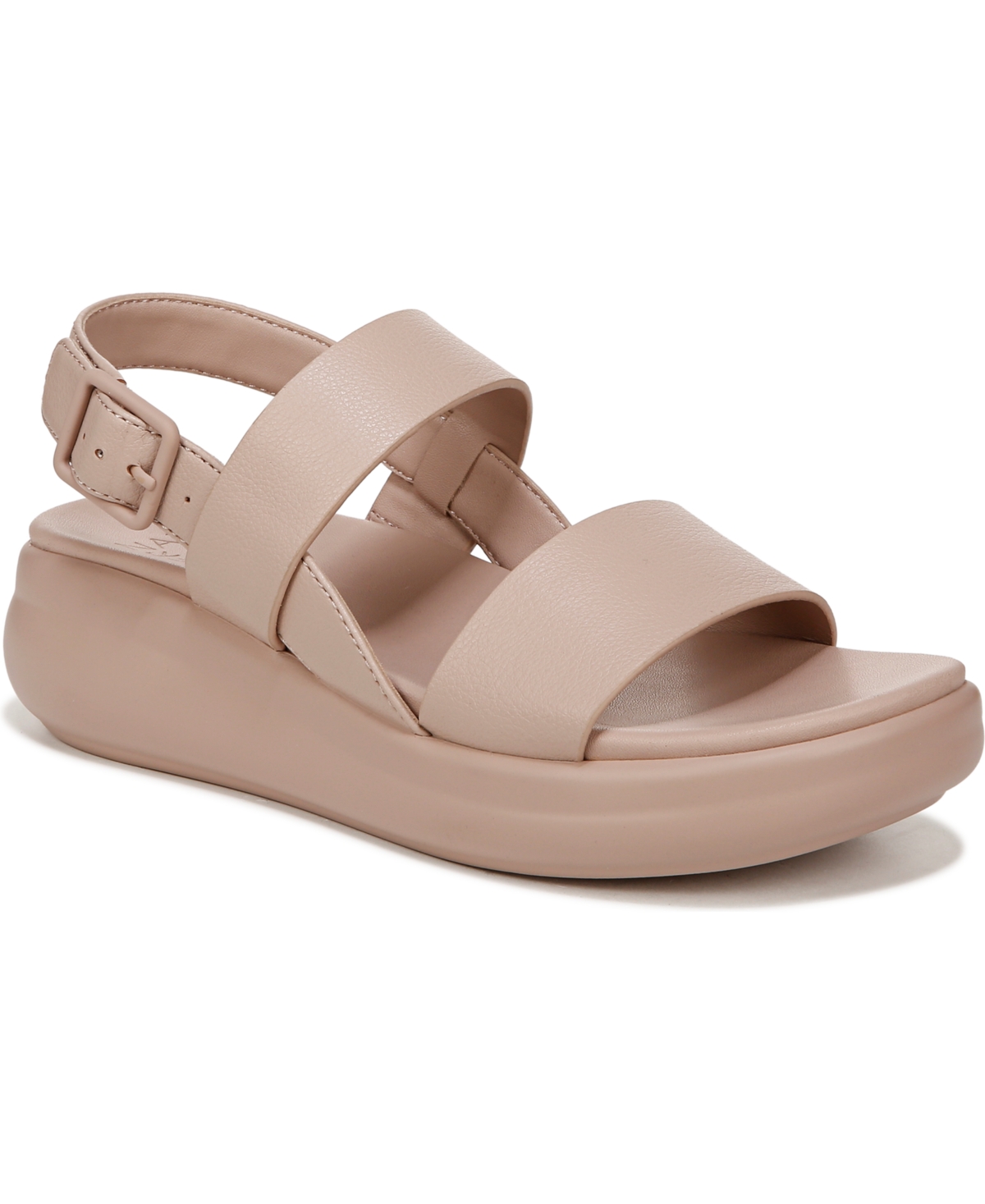 Shop Naturalizer Coast Platform Sandals In Blush Pink Faux Leather