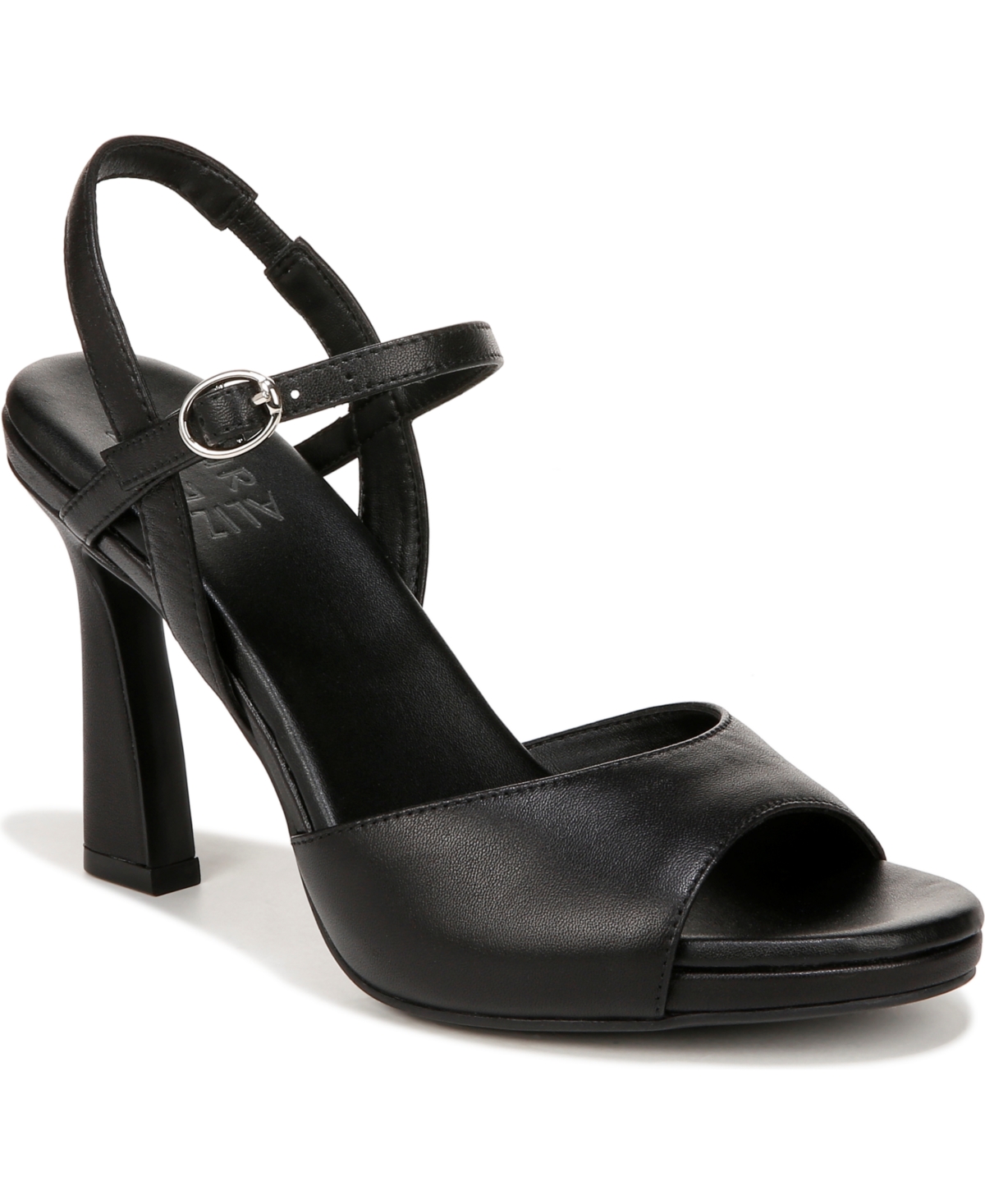 Shop Naturalizer Lala Dress Ankle Strap Sandals In Black Leather