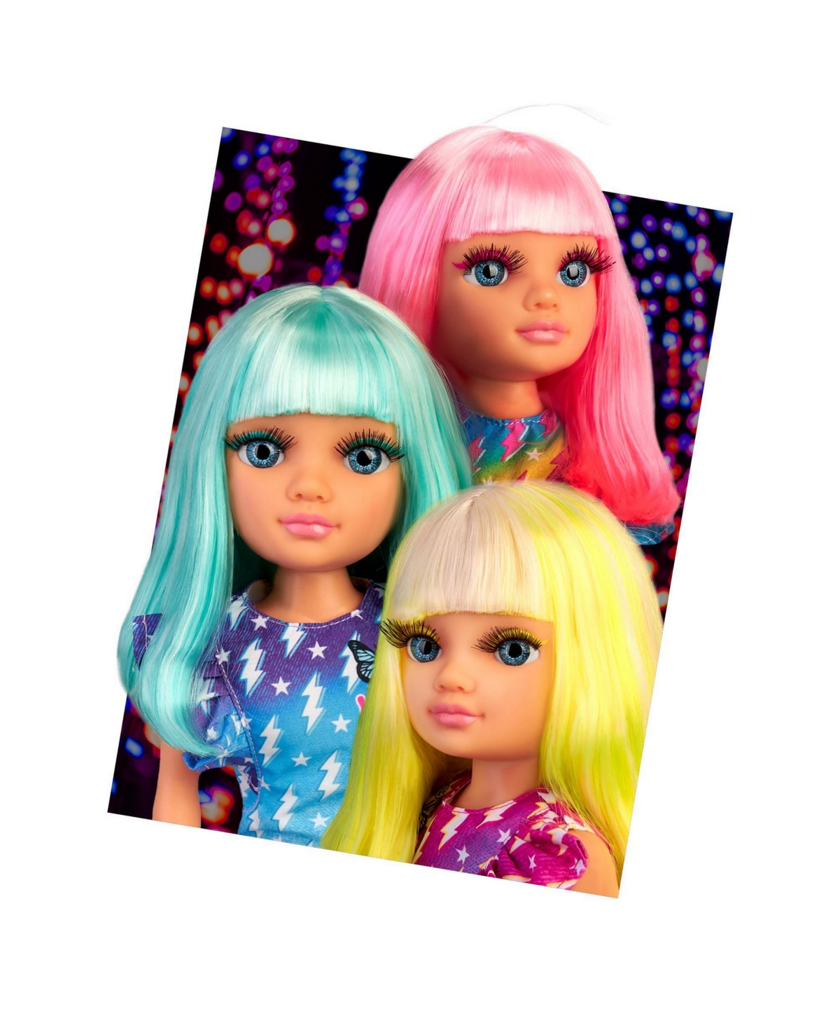 Shop Nancy Neon Fashion Doll With Pink Hair In Multicolor